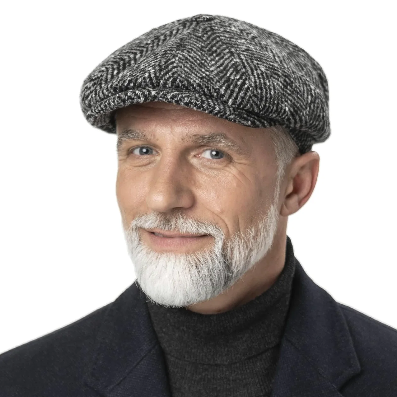 Stetson Gorra Chata Hatteras - Gorra con Visera Mujer/Hombre - 100% Lana Virgen - Gorra Plana con Forro de algodón - Gorra de Lana otoño/Invierno