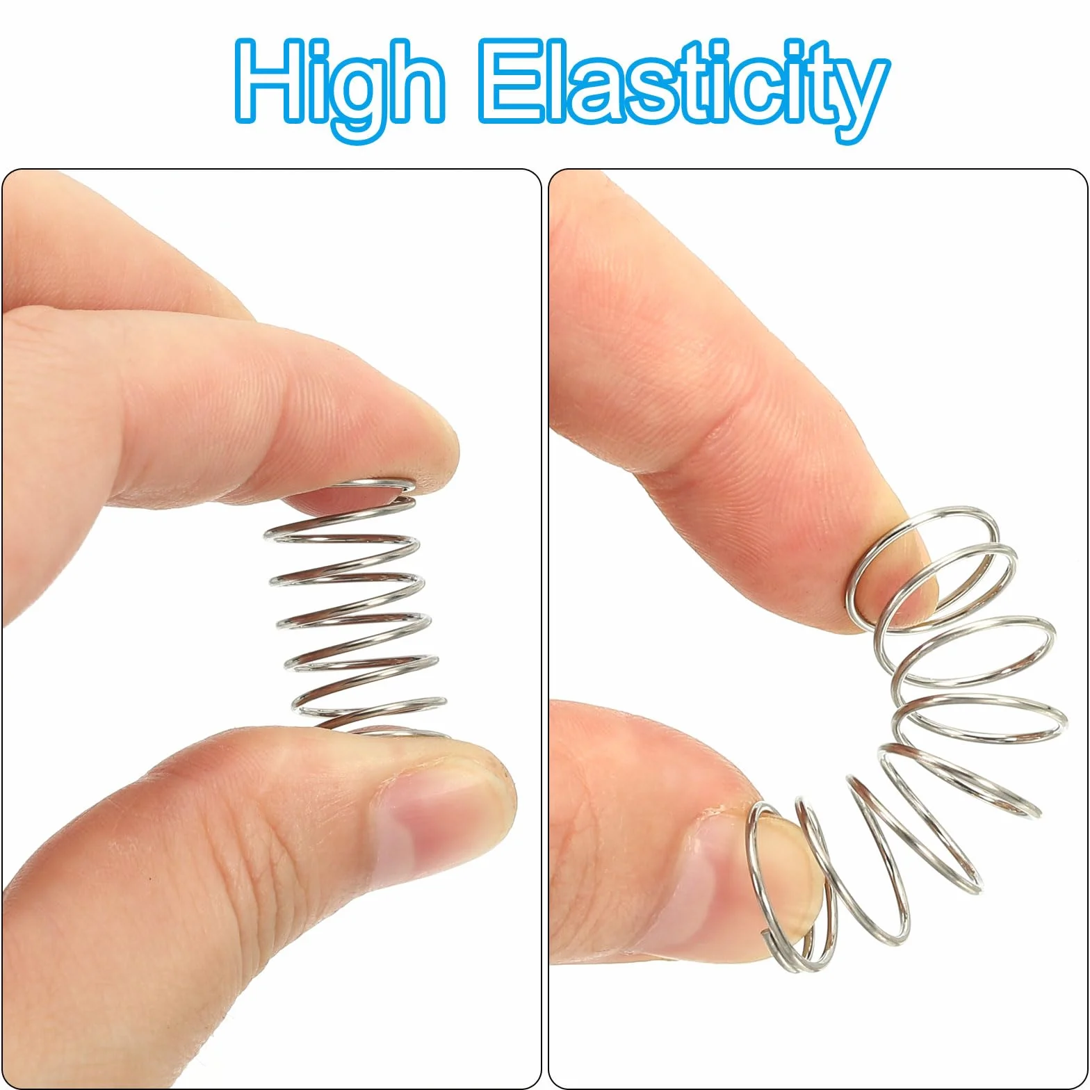 Resorte de Compresión 0.8mm x 8mm x 20mm, 10 Piezas Acero Inoxidable 304 Muelles Pequeños