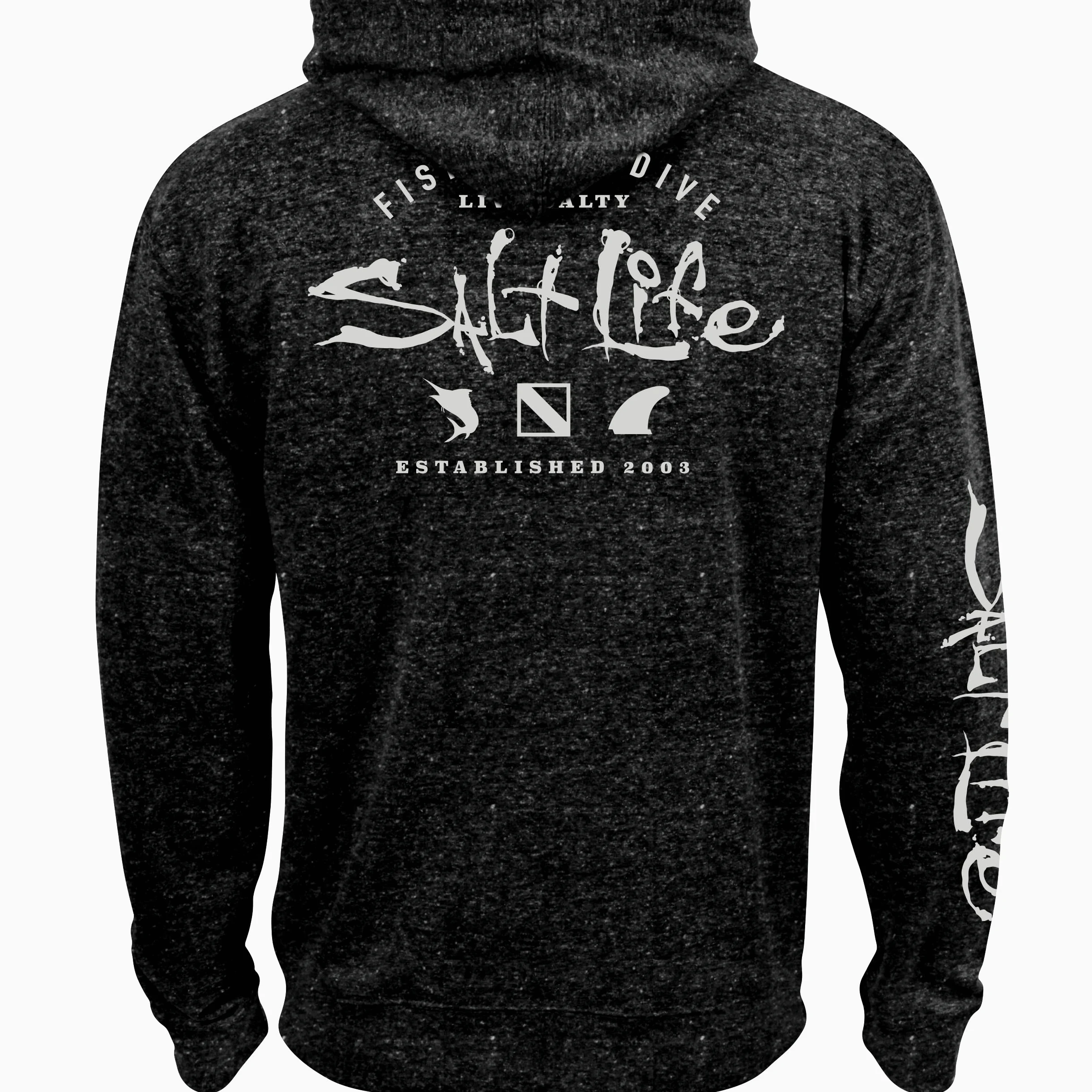 Salt Life Sudadera con Capucha con Cremallera Dry Dock Frontal para Hombre