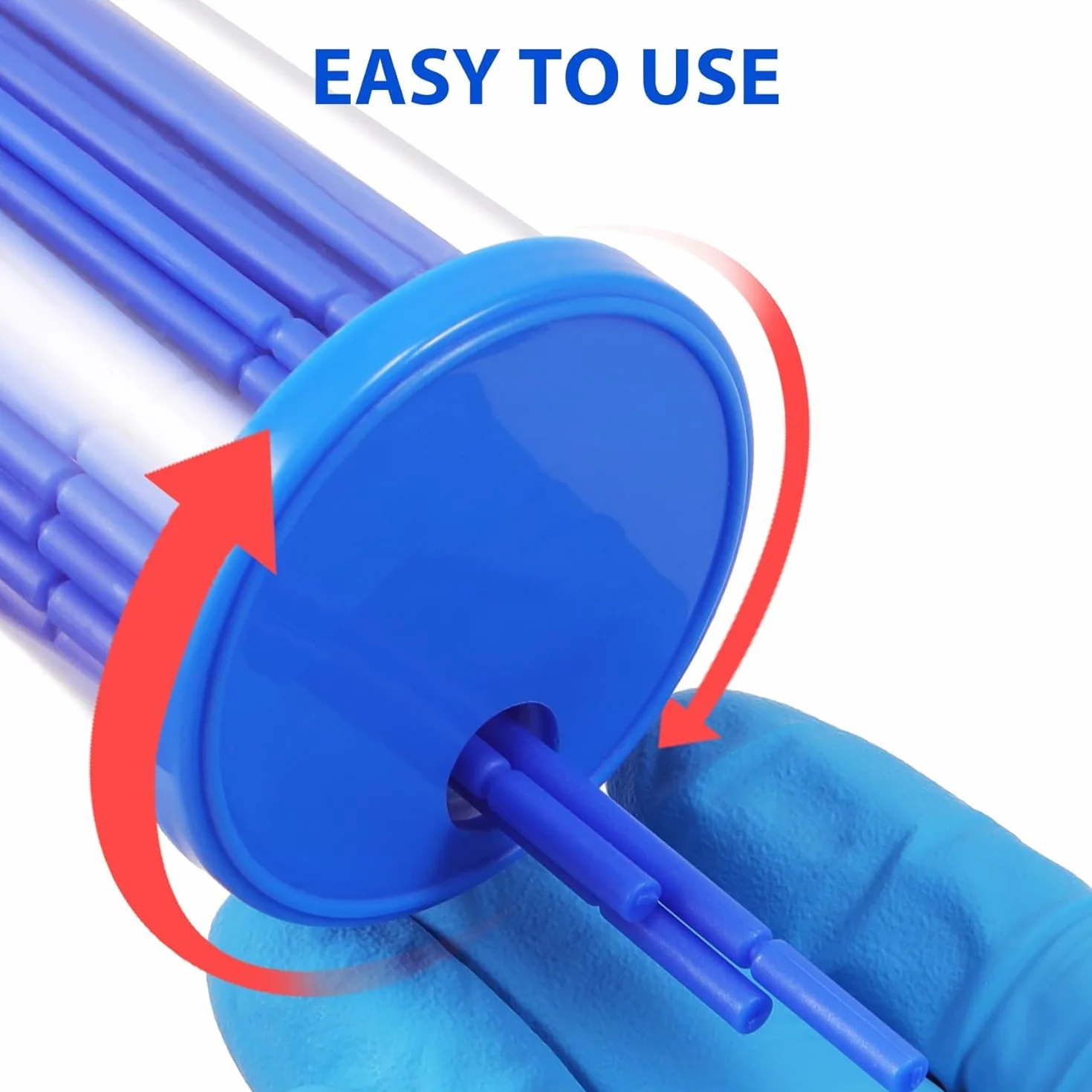 Cepillos aplicadores dentales desechables 200 uds para blanqueamiento azul y blanco