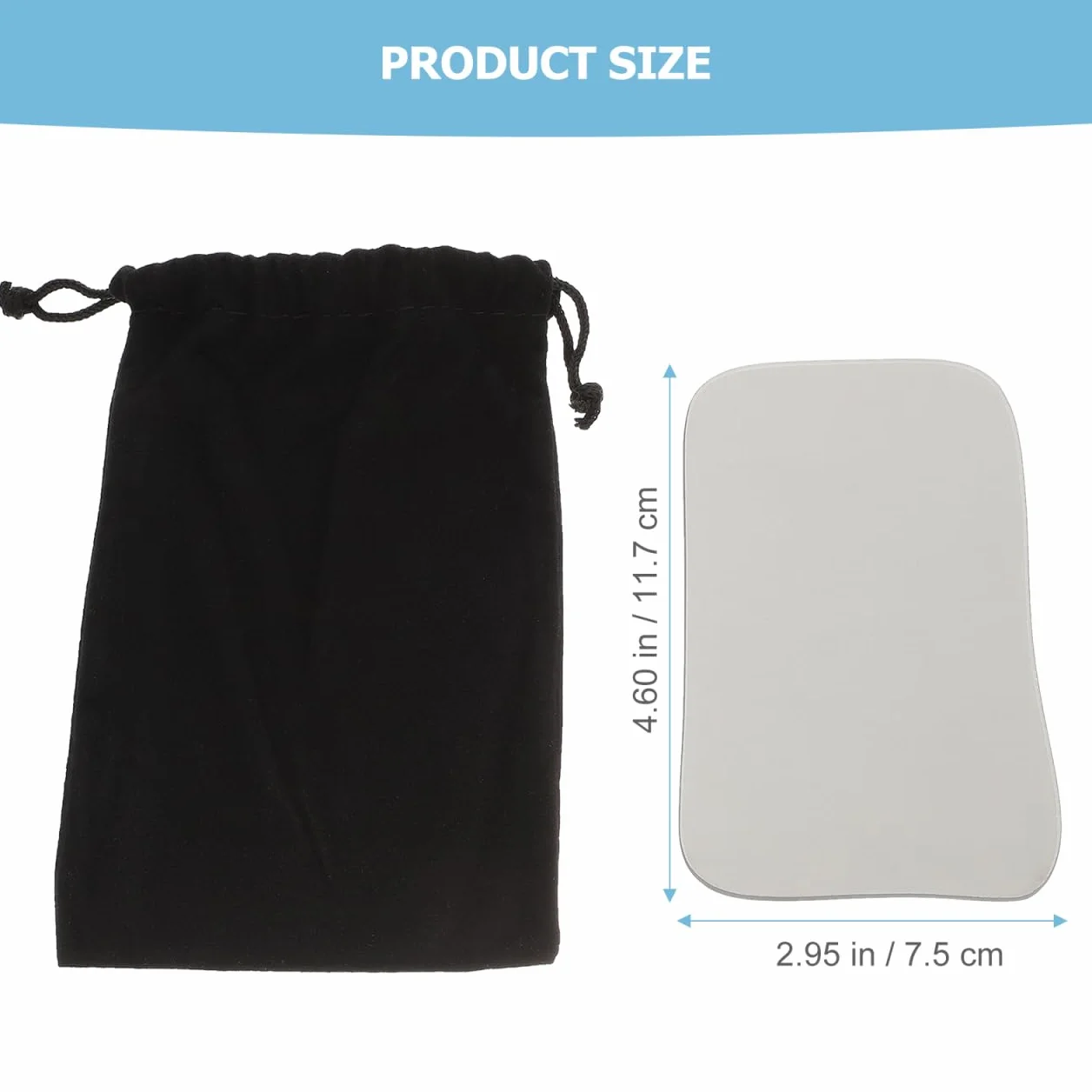Healifty Reflector Dental Oral Espejo De Fotografía De Doble Cara Ligero 4.60X2.83X0.19In Compatible Con Autoclave