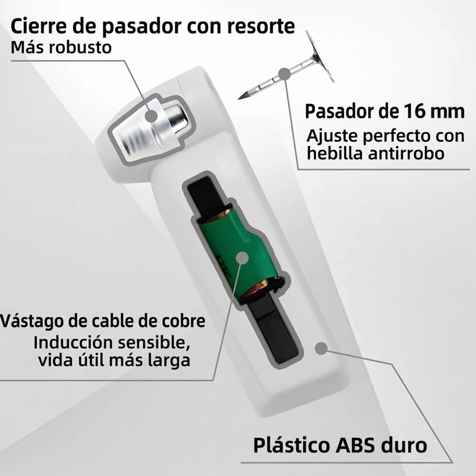 Etiquetas duras de seguridad AM-58khz mini 100 pines para ropa zapatos bolsas