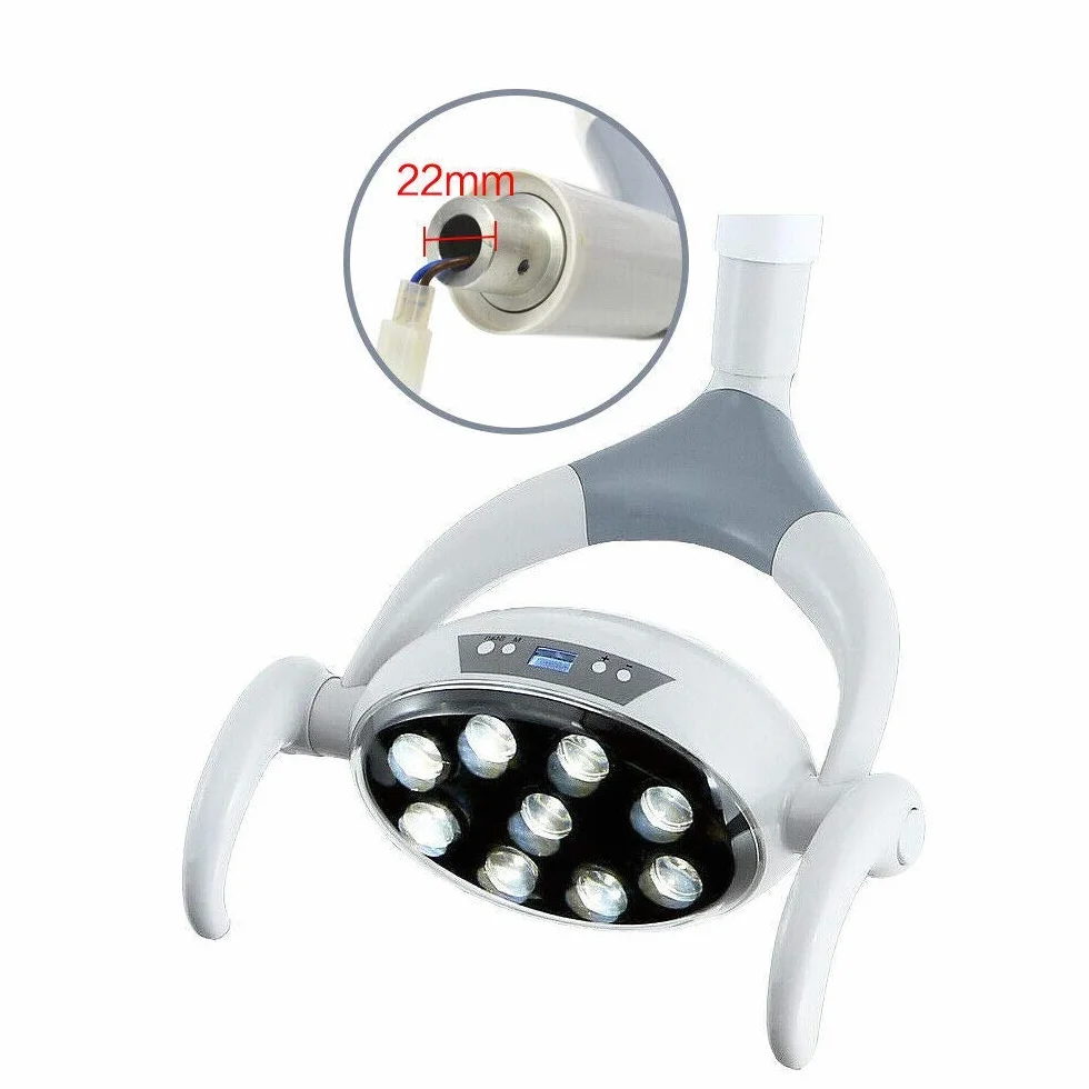 Panda Life Lámpara Dental Oral Light Sin Sombras 9 LED para sillón Dental 22mm