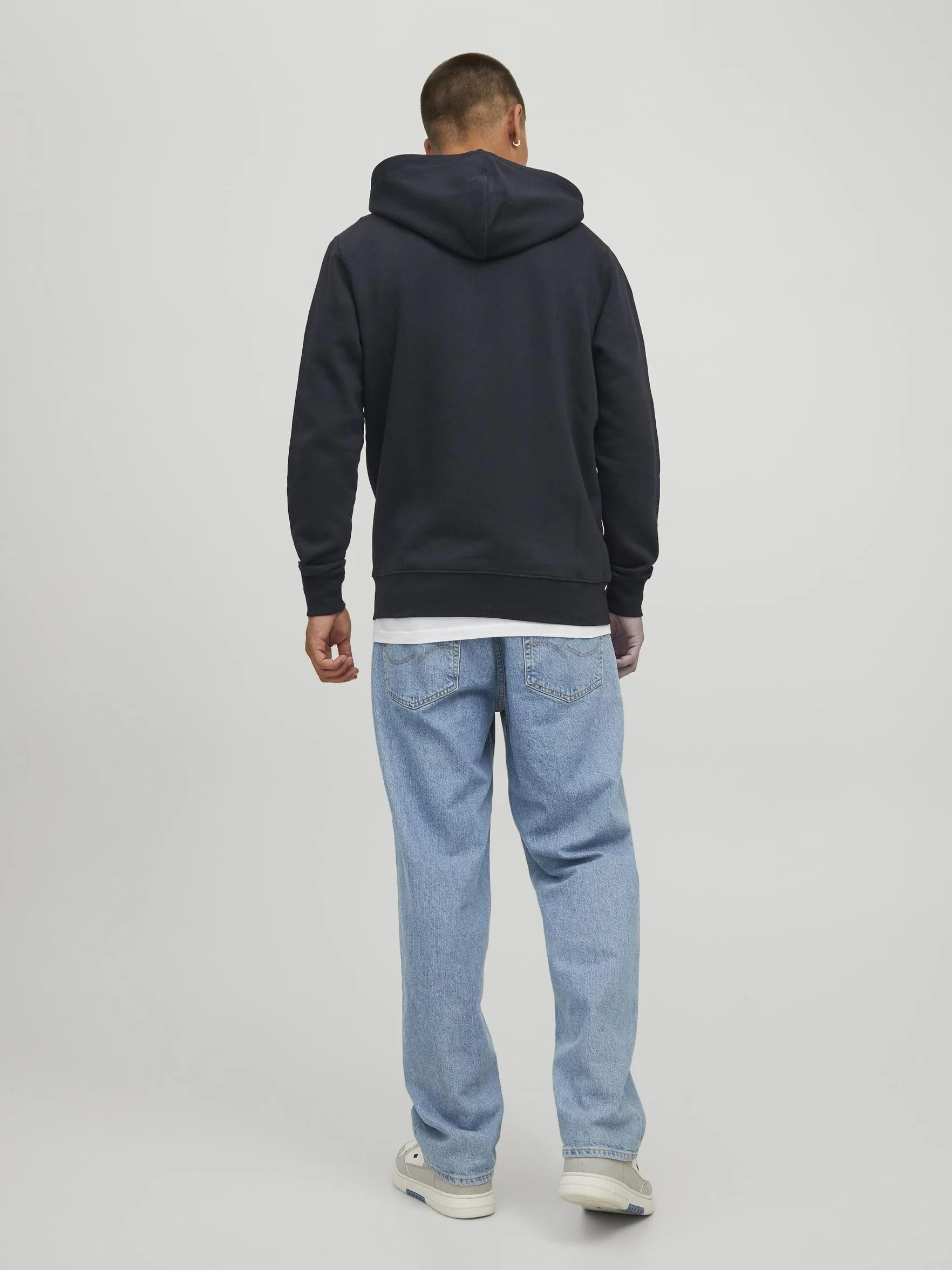 JACK & JONES Zip Hoodie Plain Zip Hoodie