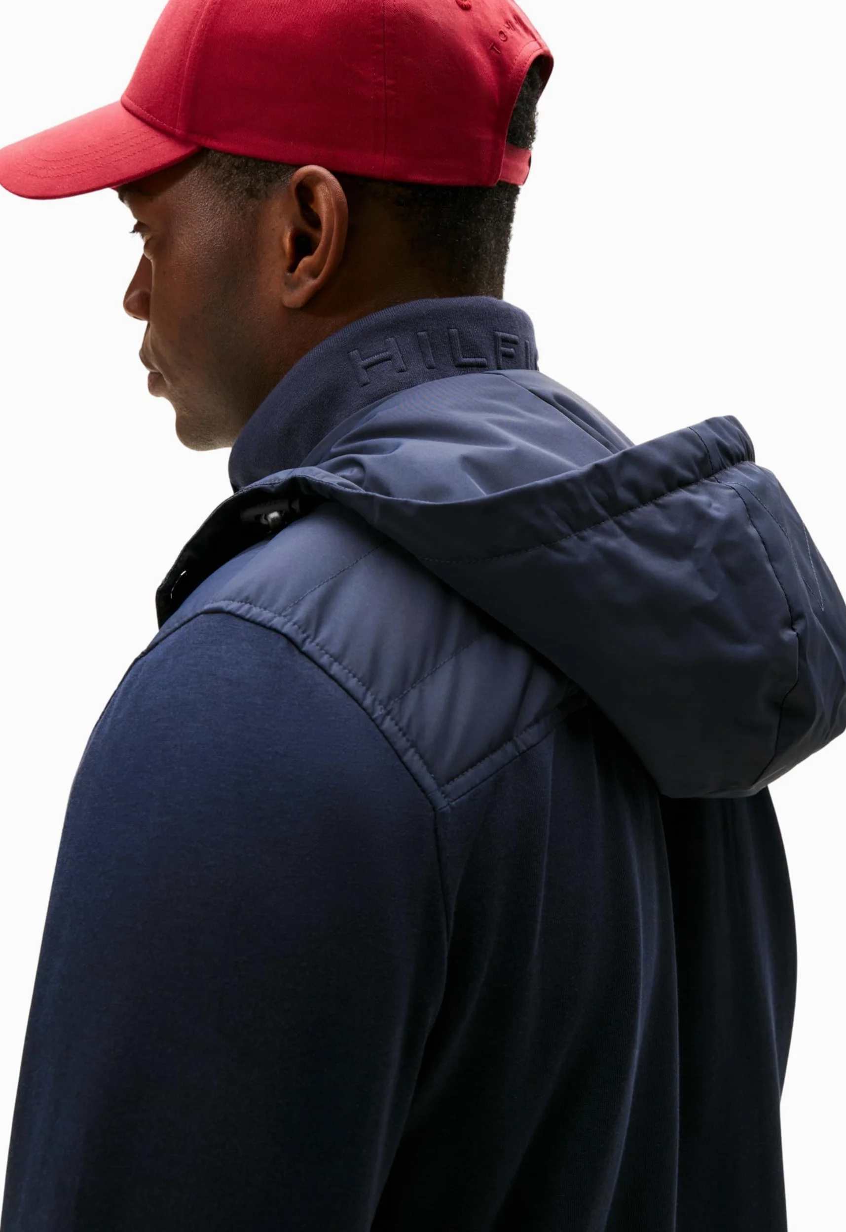 Tommy Hilfiger Mix Media Hooded Zip Through Mw0mw32669 Sudadera con Capucha y Cremallera Hombre (Pack de 1)