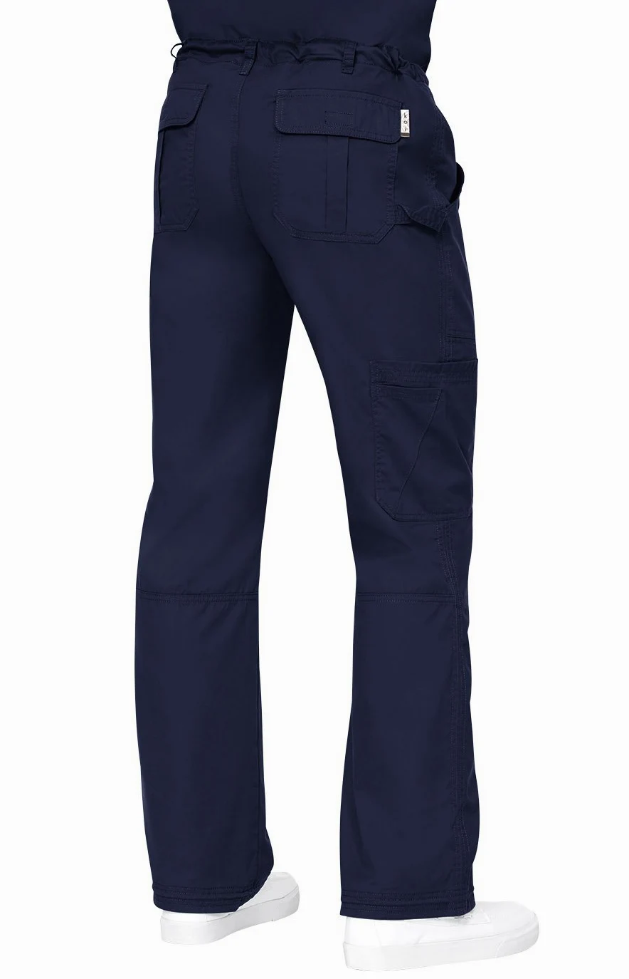 KOI James Elastic - Pantalones quirúrgicos para Hombre con Cremallera y cordón en la Cintura