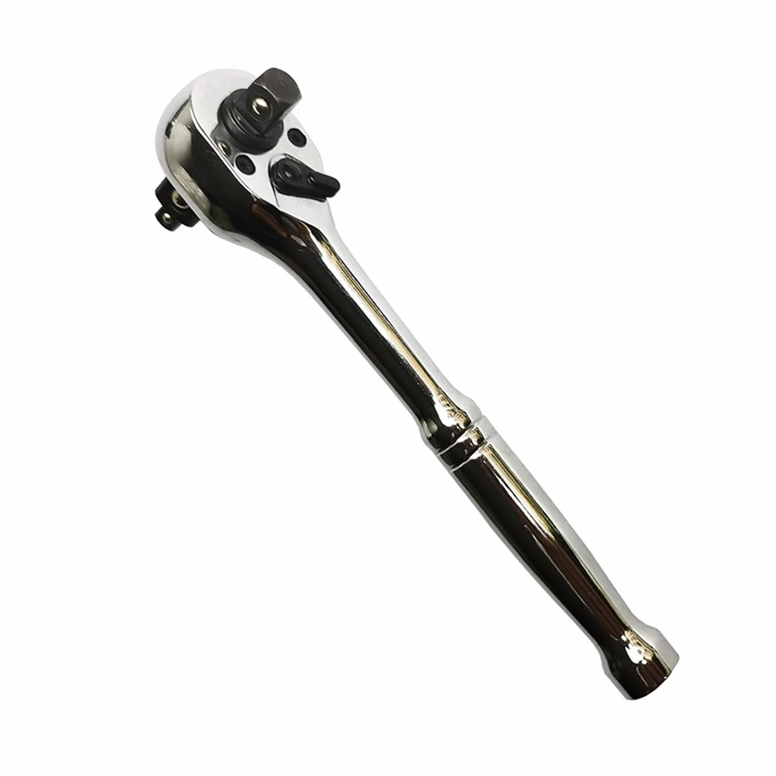 Llave de trinquete 1/2 3/8 1/4 pulgadas, acero al carbono, 72 dientes, reversible