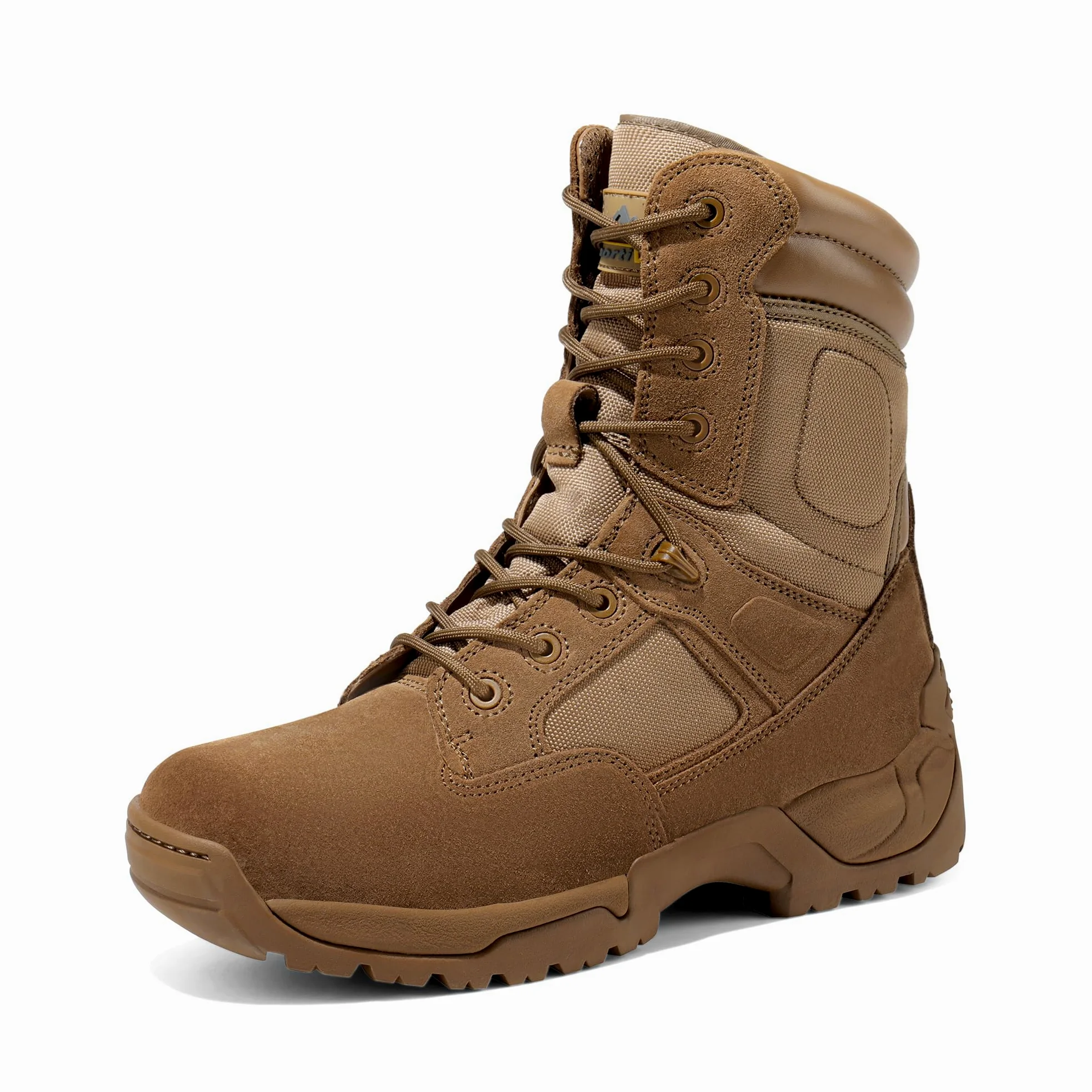 NORTIV 8 Botas de Trabajo Tácticas Militares para Hombre Botas Policiales Senderismo Motocicleta Botas Combate
