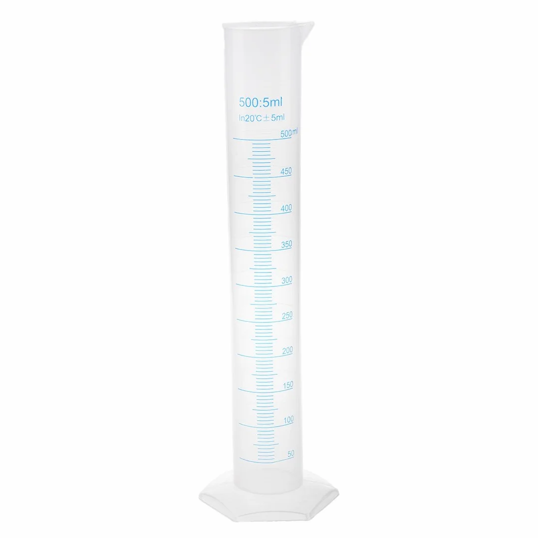 Tubo Graduado Transparente de plastico 500 ml