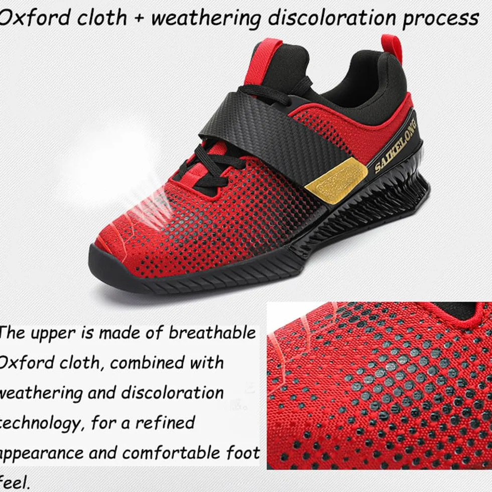 Zapatillas de Powerlifting para Entrenamientos Pesados,Zapatillas para Sentadillas para Hombre,Zapatillas de Halterofilia para Levantamiento de Potencia Culturismo,Trainer,Zapatos de Fitness,39-46 EU