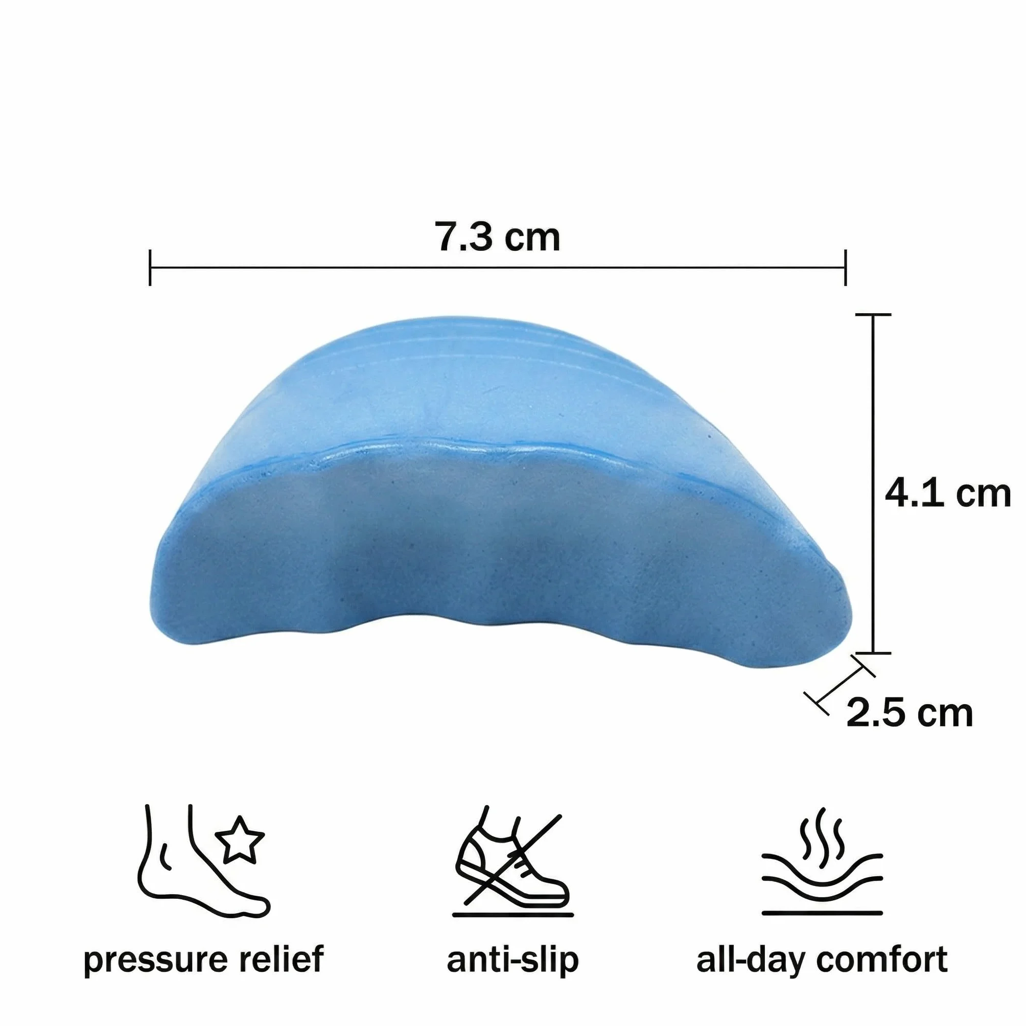 2 Pares de Relleno para Zapatos Grandes Ajustador de Talla de Calzado Reutilizable Almohadillas Suaves para Puntera de Calzado Holgado para Arco Plantar