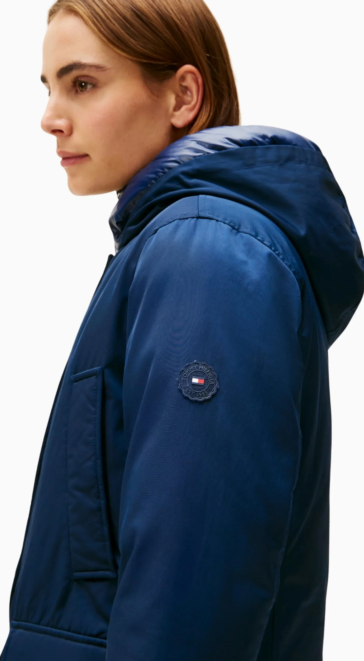 Tommy Hilfiger Parka Mujer Padded Nylon con capucha