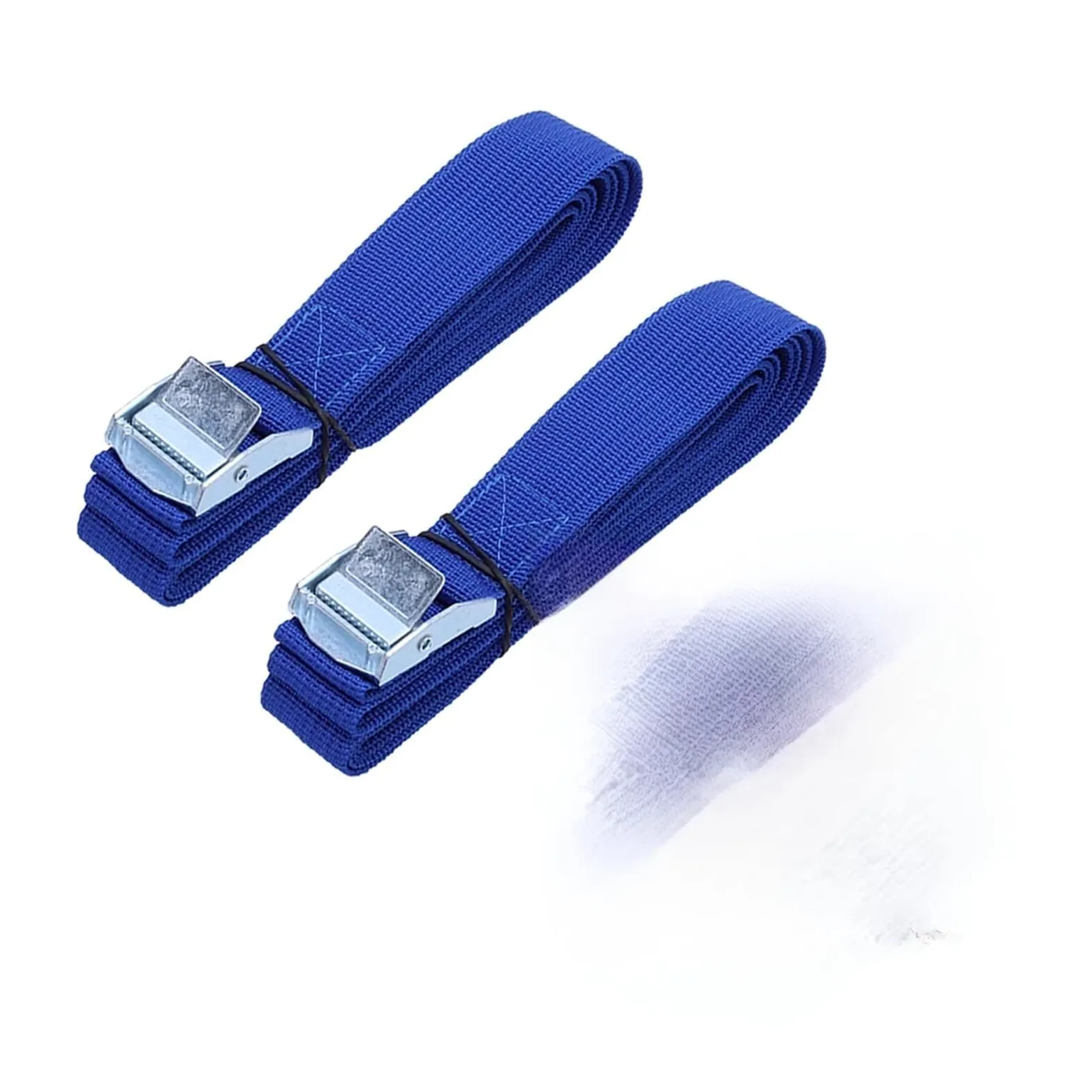 Correa con Hebilla, Correas de Amarre 2,5 m con Hebilla Nailon liberación rápida for Carga, portaequipajes Coche, Equipaje y mudanzas(2pc)