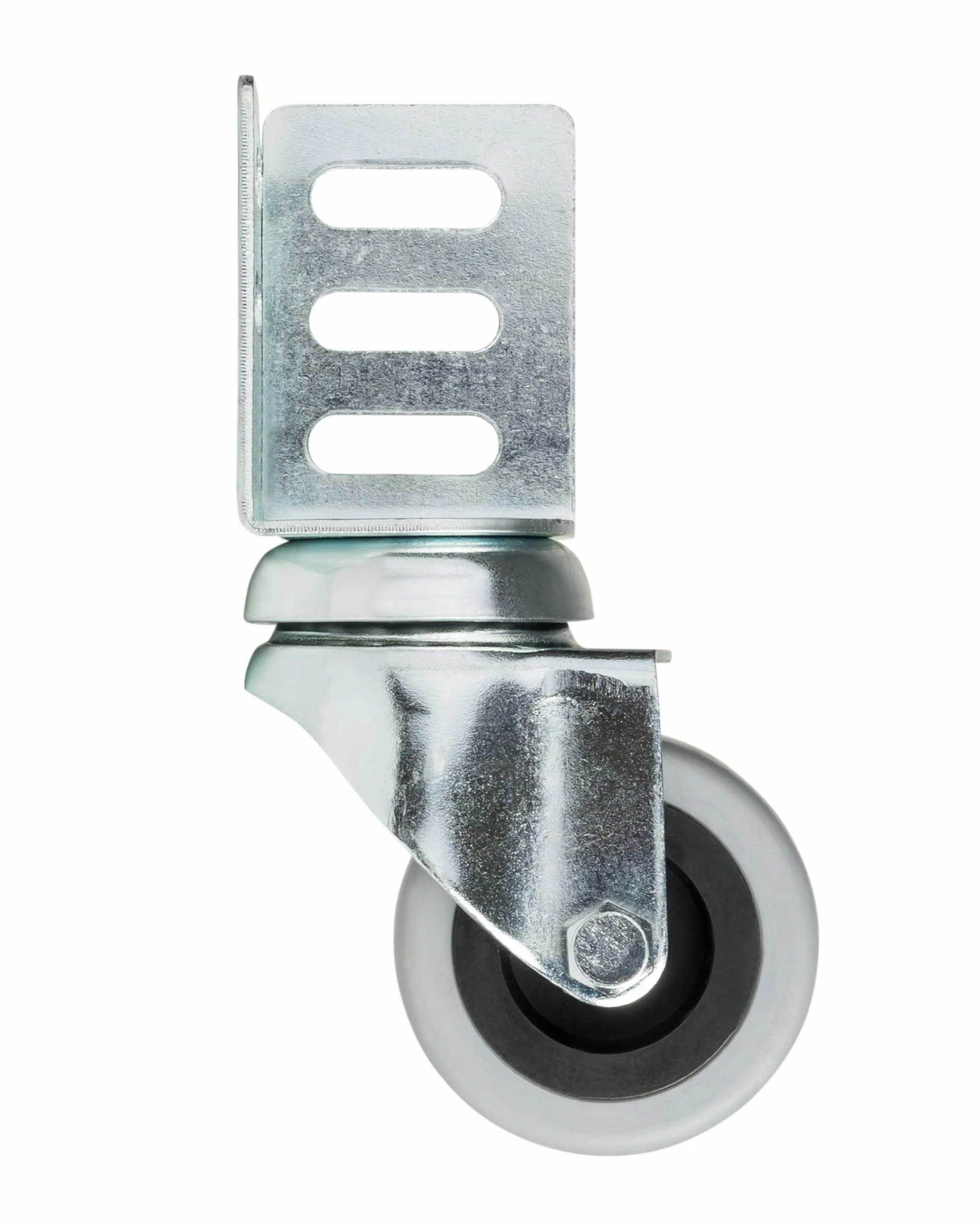 Dörner + Helmer Juego giratorias con Chapa Angular 38 x 38 x 52 mm Rueda de Goma Capacidad de Carga 40 kg 4 Unidades