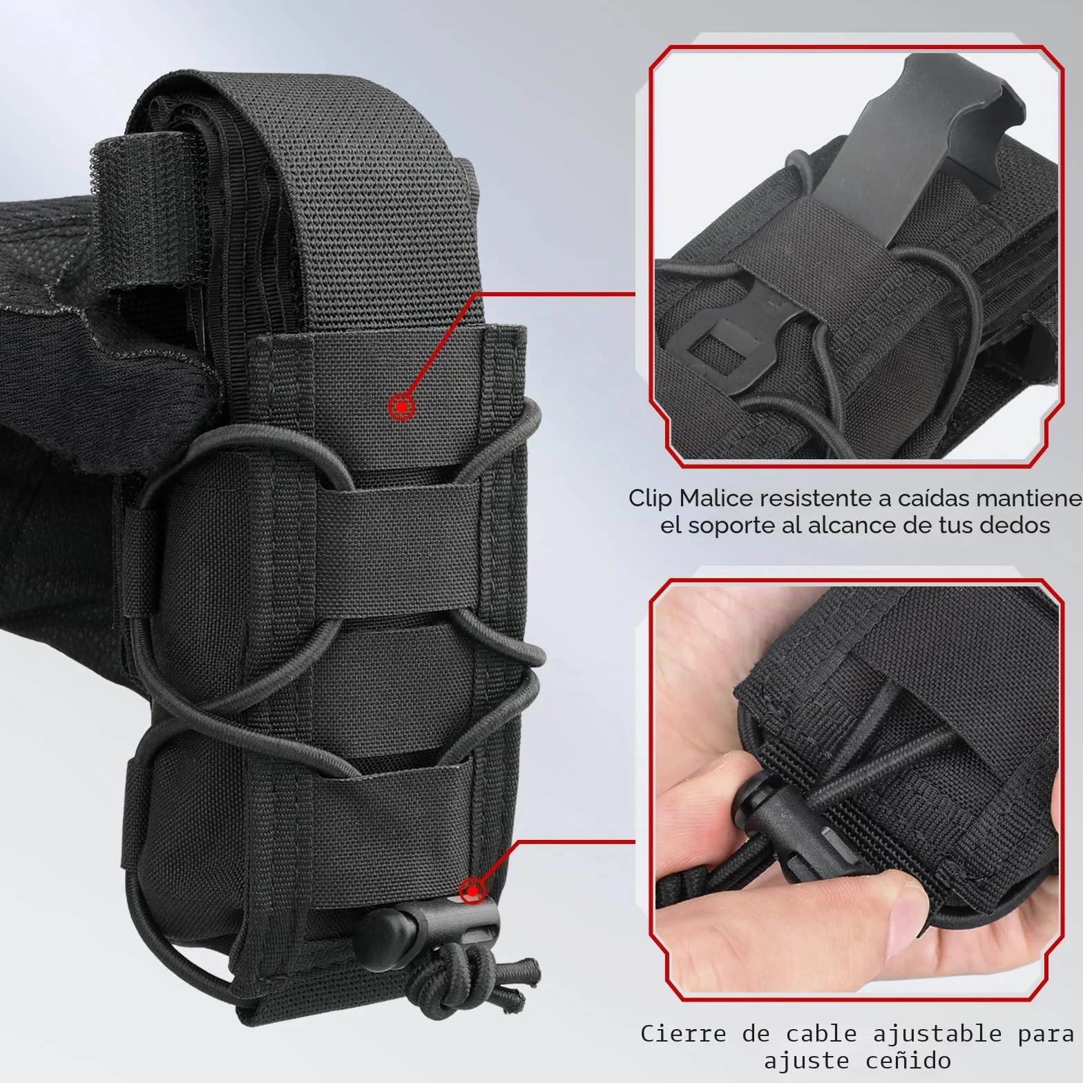 WYNEX Soporte para torniquete MOLLE IFAK TQ Holder Tactical Medical Pouch Holster Kit de primeros auxilios