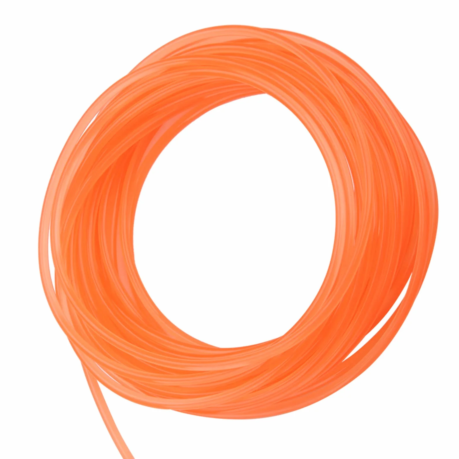 Correas redondas de uretano de alto rendimiento PU 5mm 10m para transmisión naranja