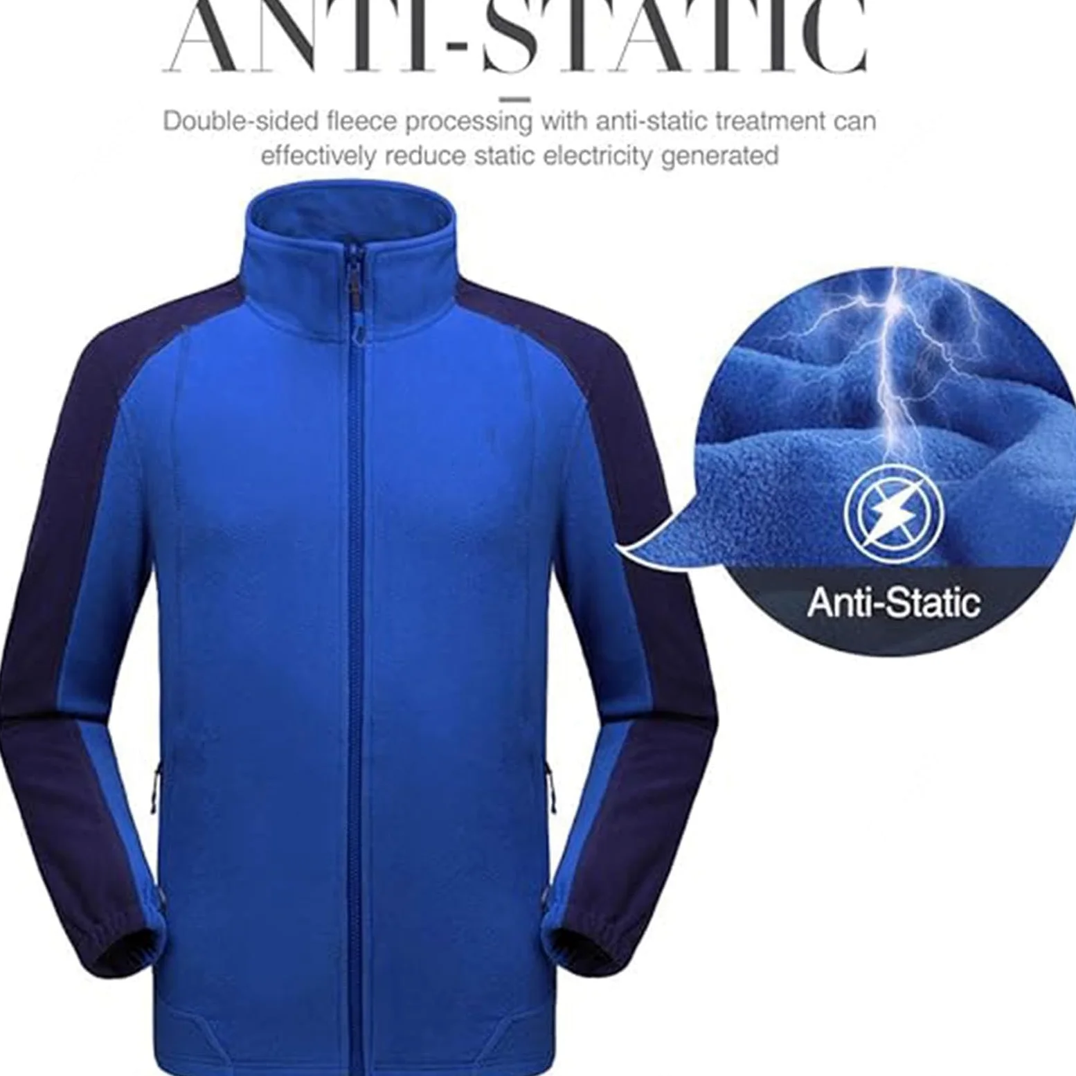 Chaqueta de Esquí para Hombre Chaqueta de Invierno Impermeable 3 en 1 Chaqueta para La Nieve Capucha Resistente Al Viento con Abrigo Interior de Forro Polar Cálido,B-L