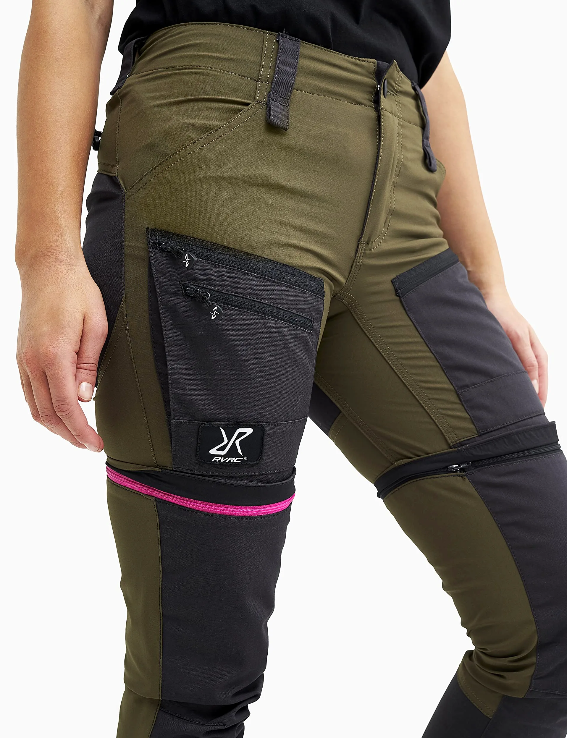 RevolutionRace RVRC GP Pro Zip Off Pants para Mujer, Pantalones de Senderismo Convertibles