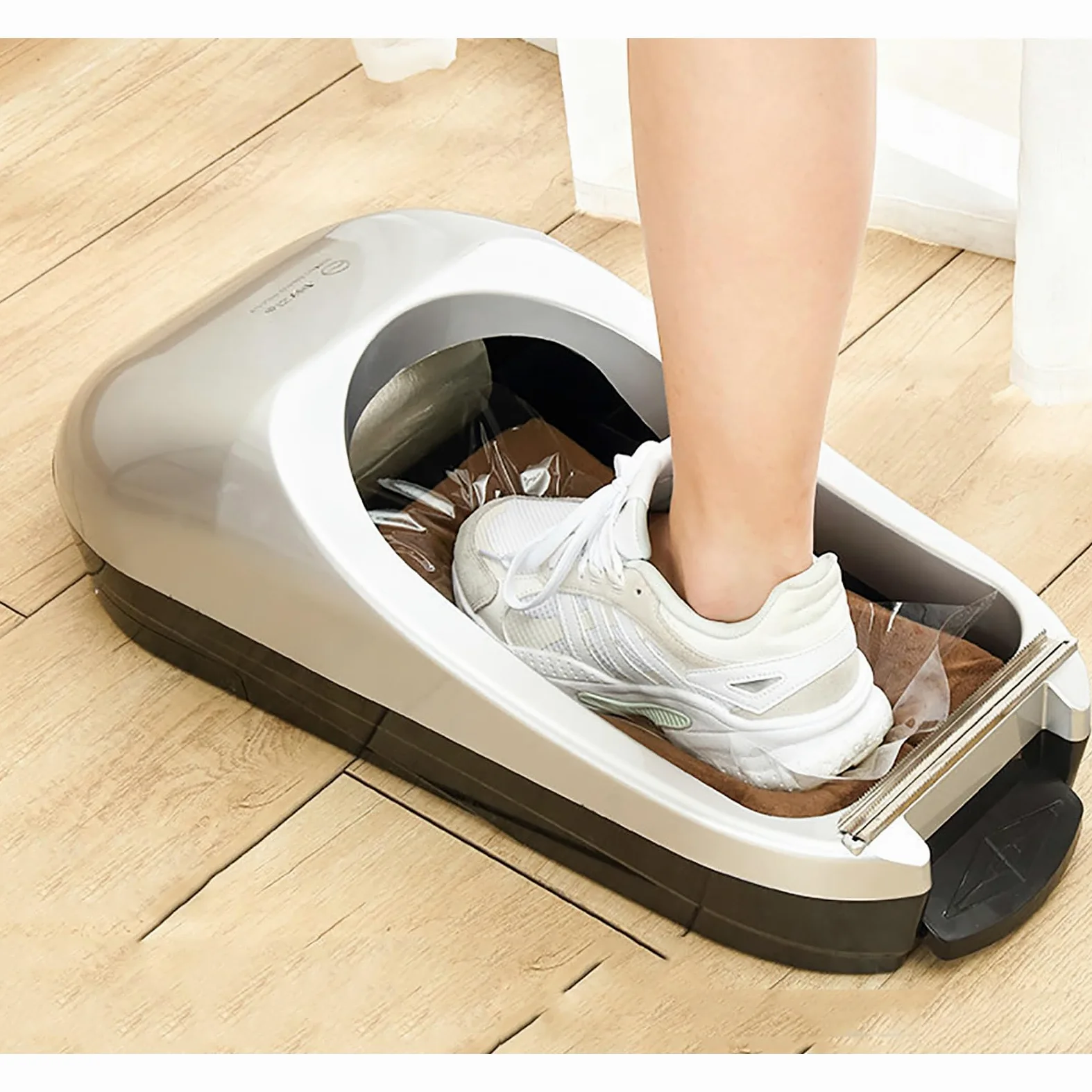 Máquina Película Desechable para Zapatos Totalmente Automática, Máquina Profesional para Cubrir Zapatos Domésticos con Cubiertas para Zapatos, Película Espesa Antideslizante/Inteligente
