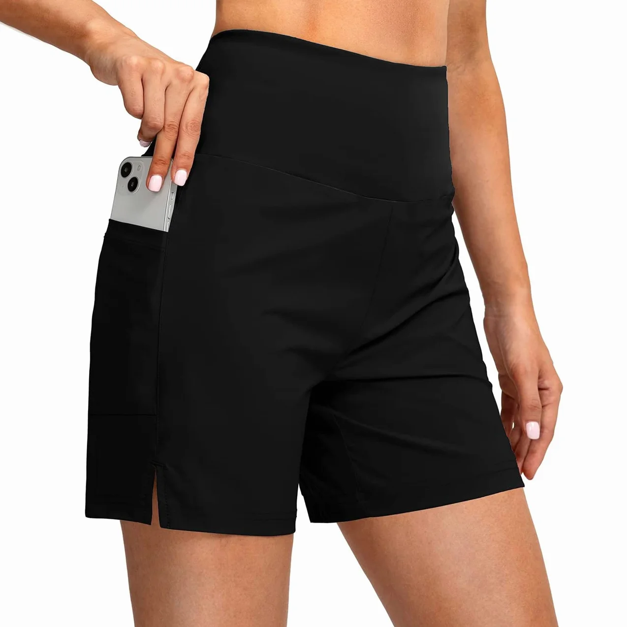 Shorts de Baño Mujer Bañador Shorts de Natación Boyleg Secado Rápido Playa Surf Essential Bikini Short Deportes Acuáticos Pantalones Cortos
