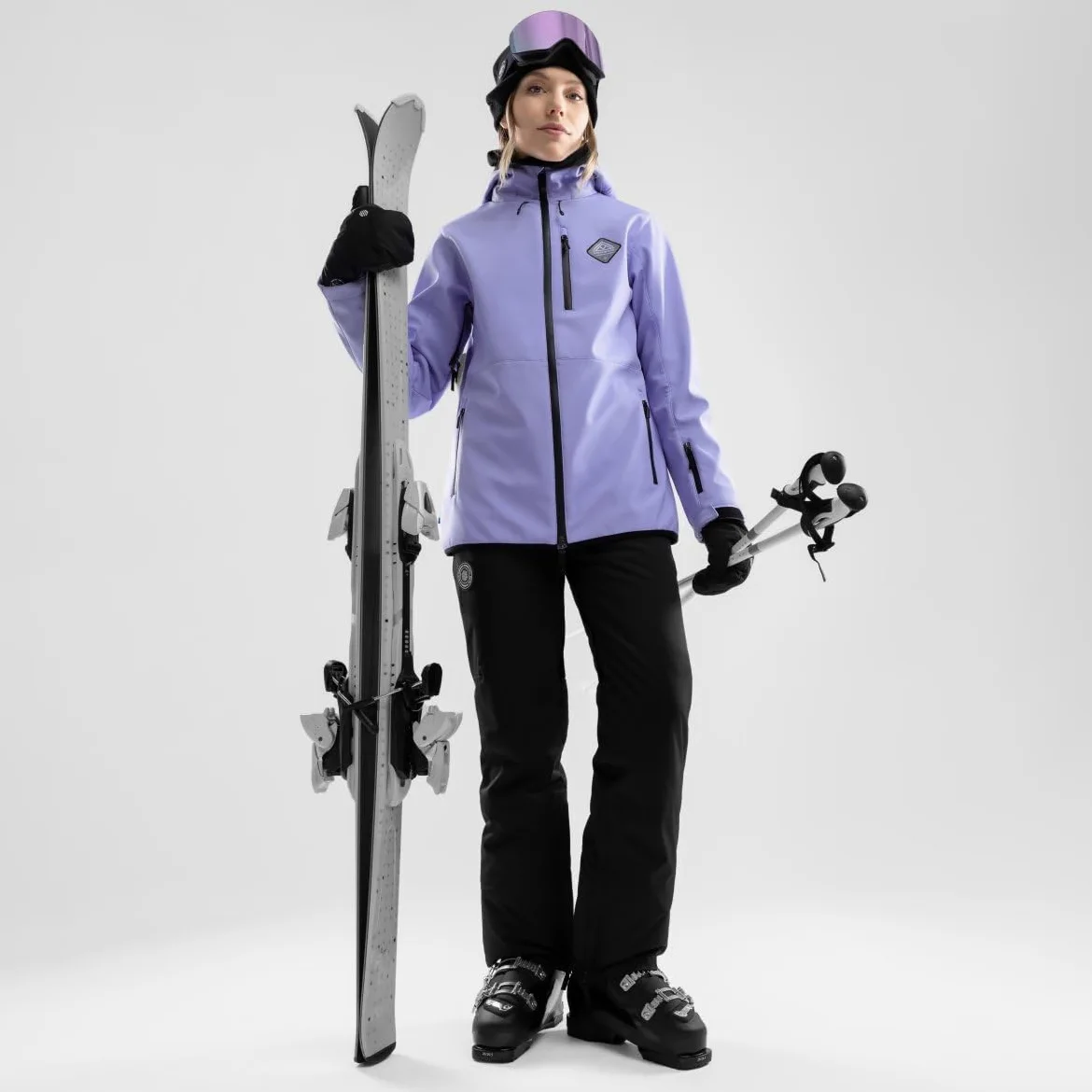SIROKO - Chaqueta Softshell de Nieve para Mujer W2-W Makalu - XS - Lavanda
