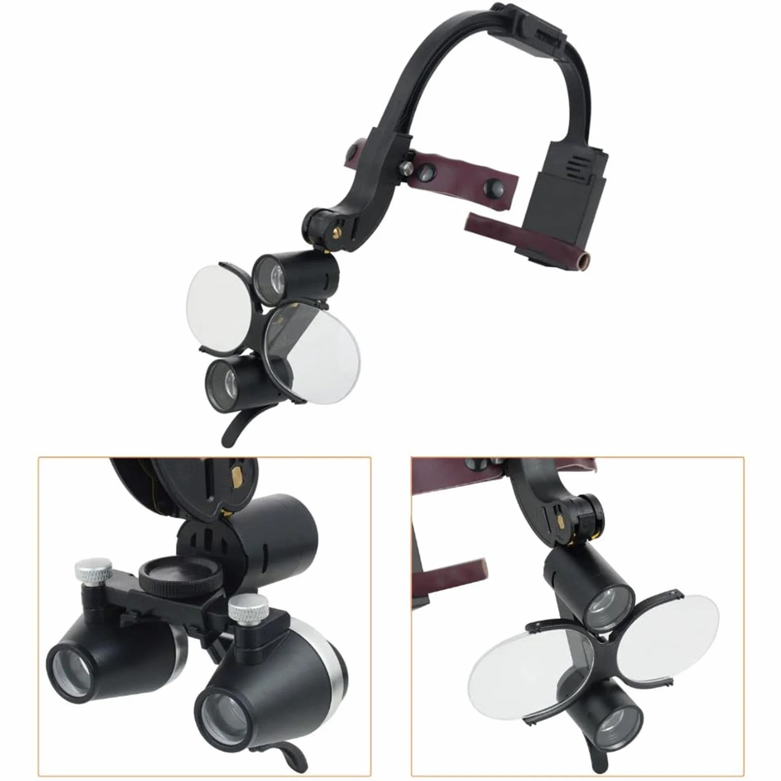 GeRRiT Faro Dental LED 5W 3.5X Lámpara de Cabeza Quirúrgica para Lupas Binoculares