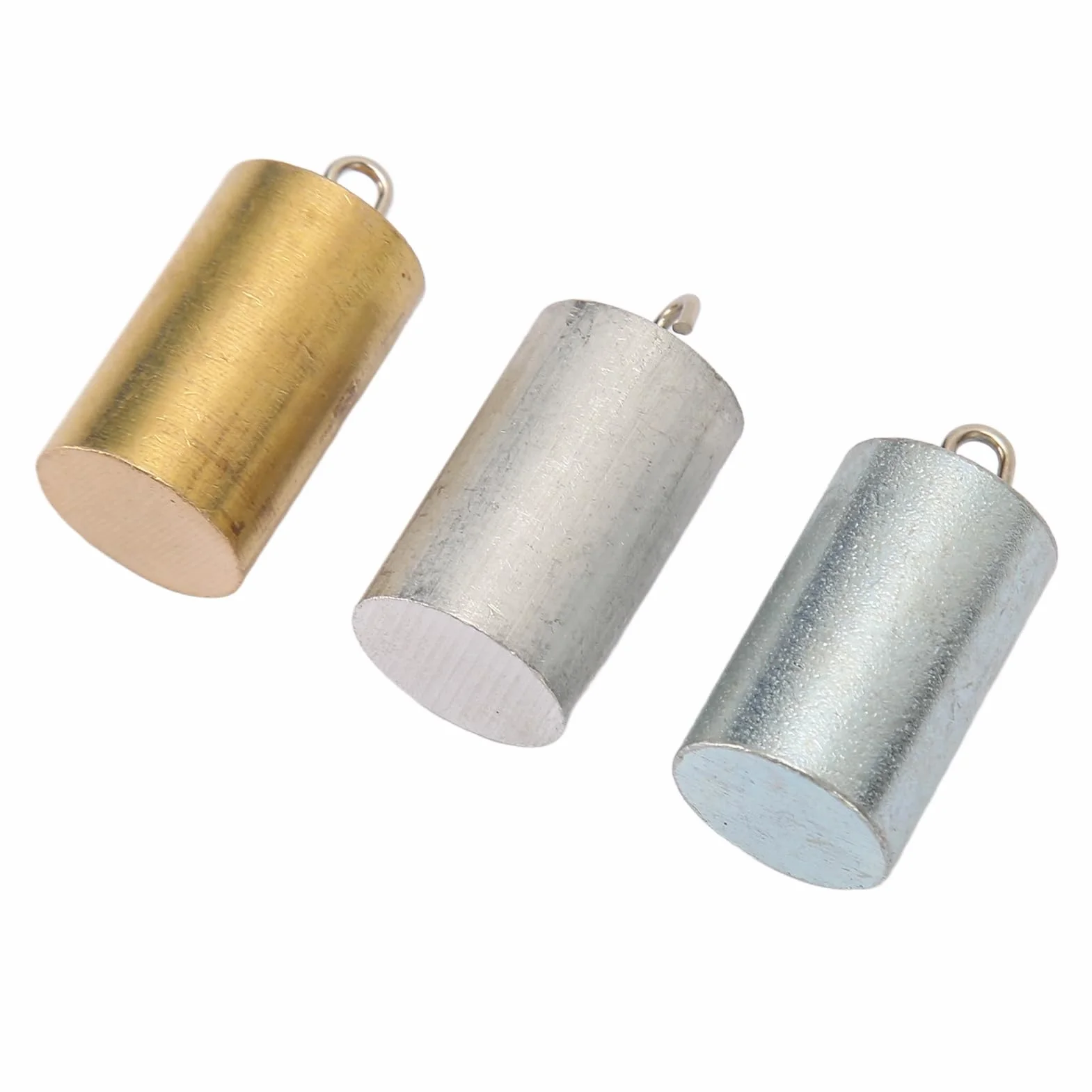 Juego de Bloques de Densidad de Metal, 3 Piezas, Cilindros de Aluminio, Hierro