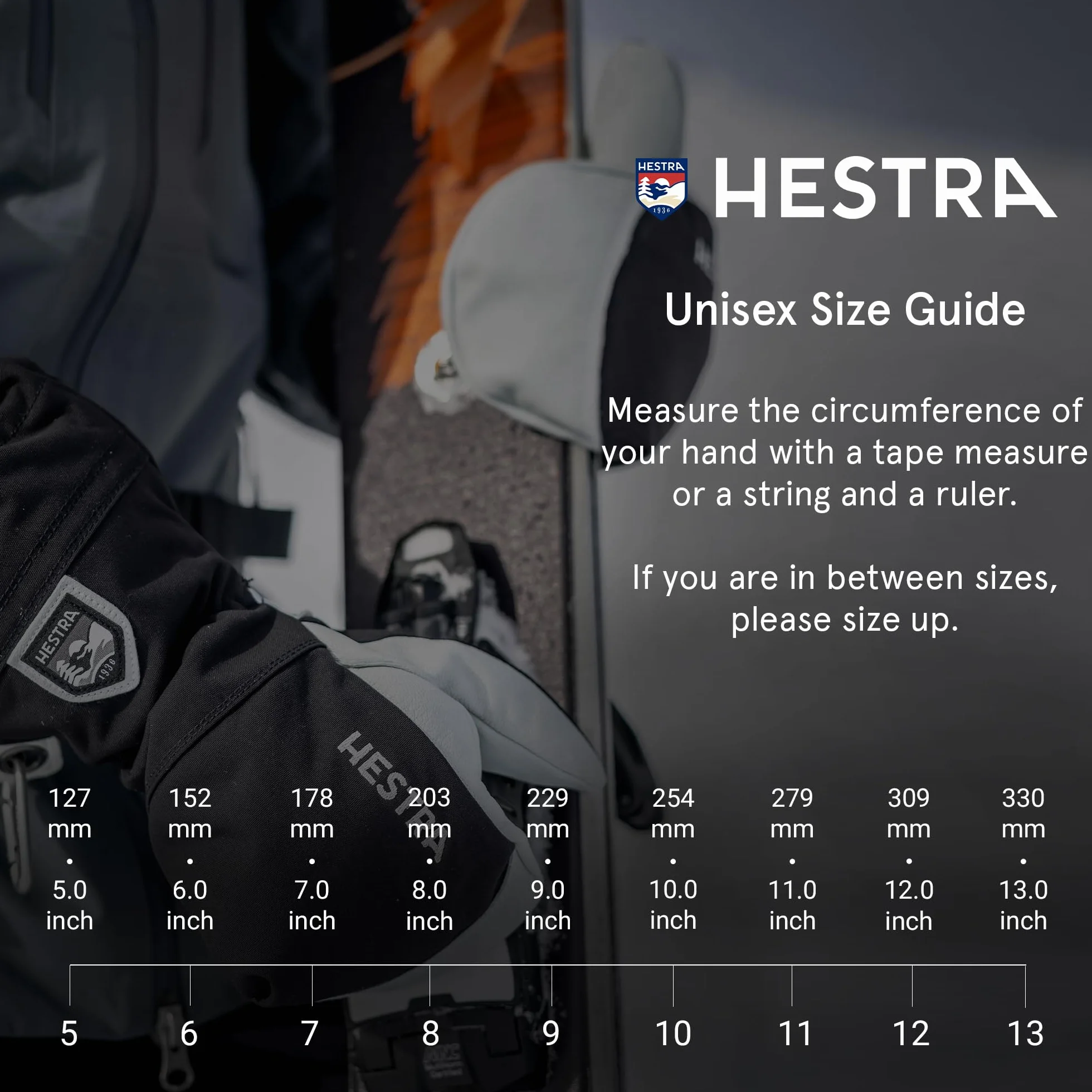HESTRA Army Leather Heli SKI Handschuh 20254 Black