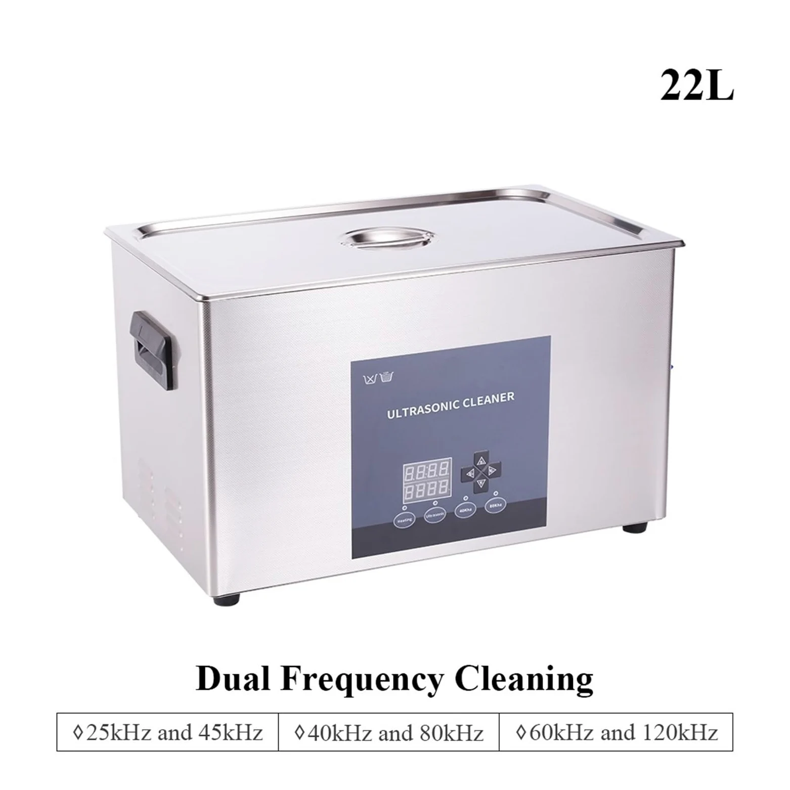 MáQuina Limpiadora UltrasóNica Máquina Limpiadora Ultrasónica Industrial De Doble Frecuencia De 22L For Uso En Laboratorio, Piezas De Precisión, Placa Base, Lavado por Ultrasonidos(40kHz 80kHz)