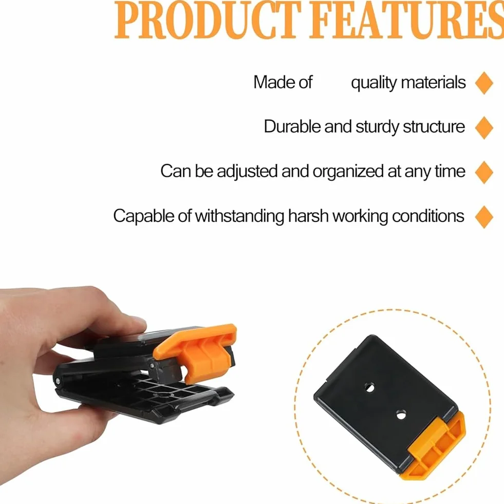 Clip Tech Hubs para Bolsas ClipTech, Clip para Cinturón de Herramientas TOU-CT, 3 Piezas