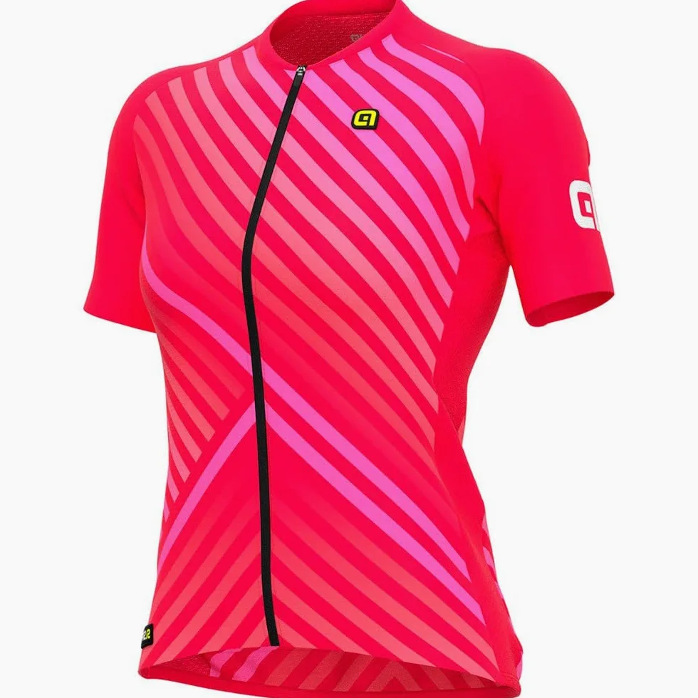 ALE' Maillot ciclismo mujer PR-R FAST fresa