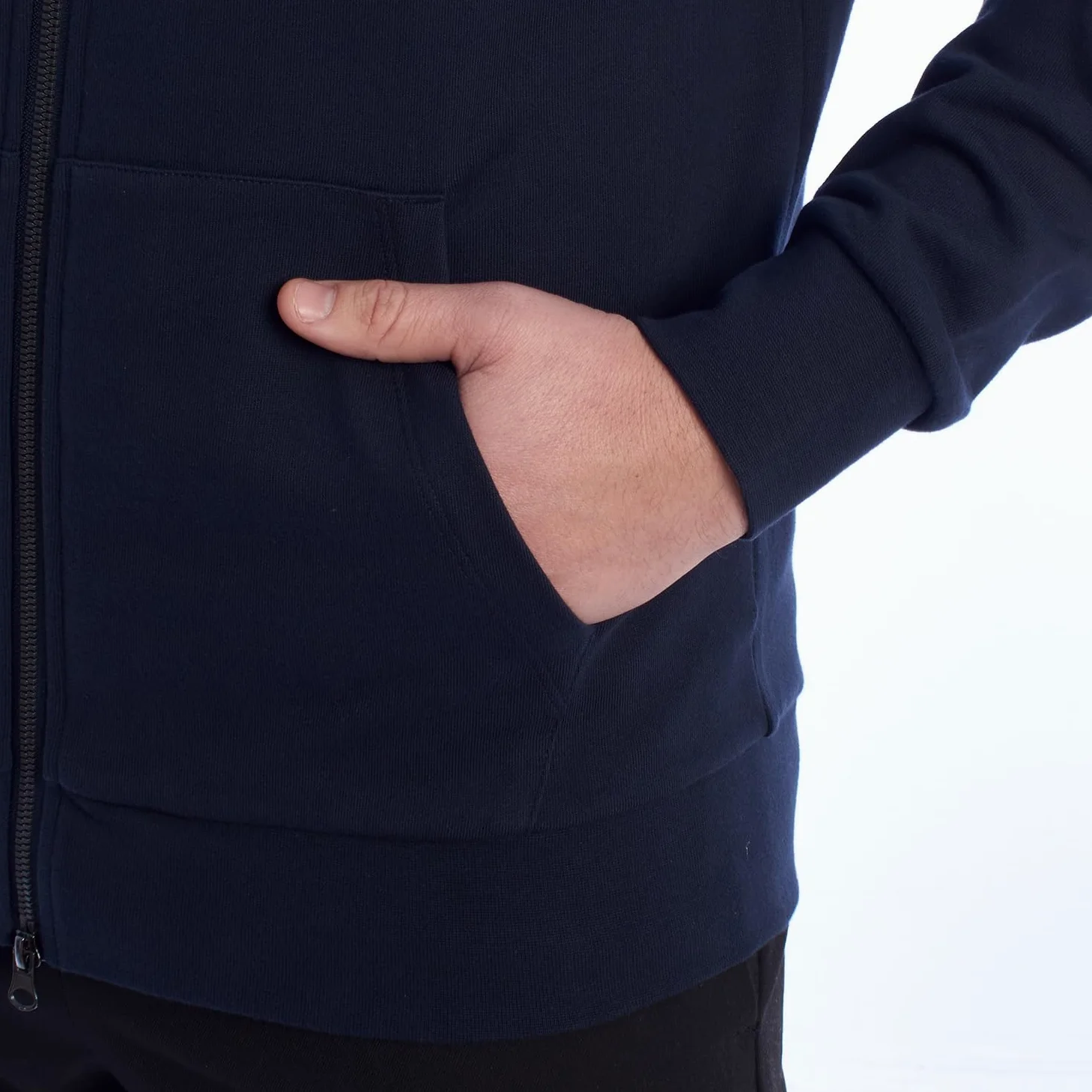 La Martina Sudadera Hombre con Cremallera y Capucha Regular Fit YMF305-FP568