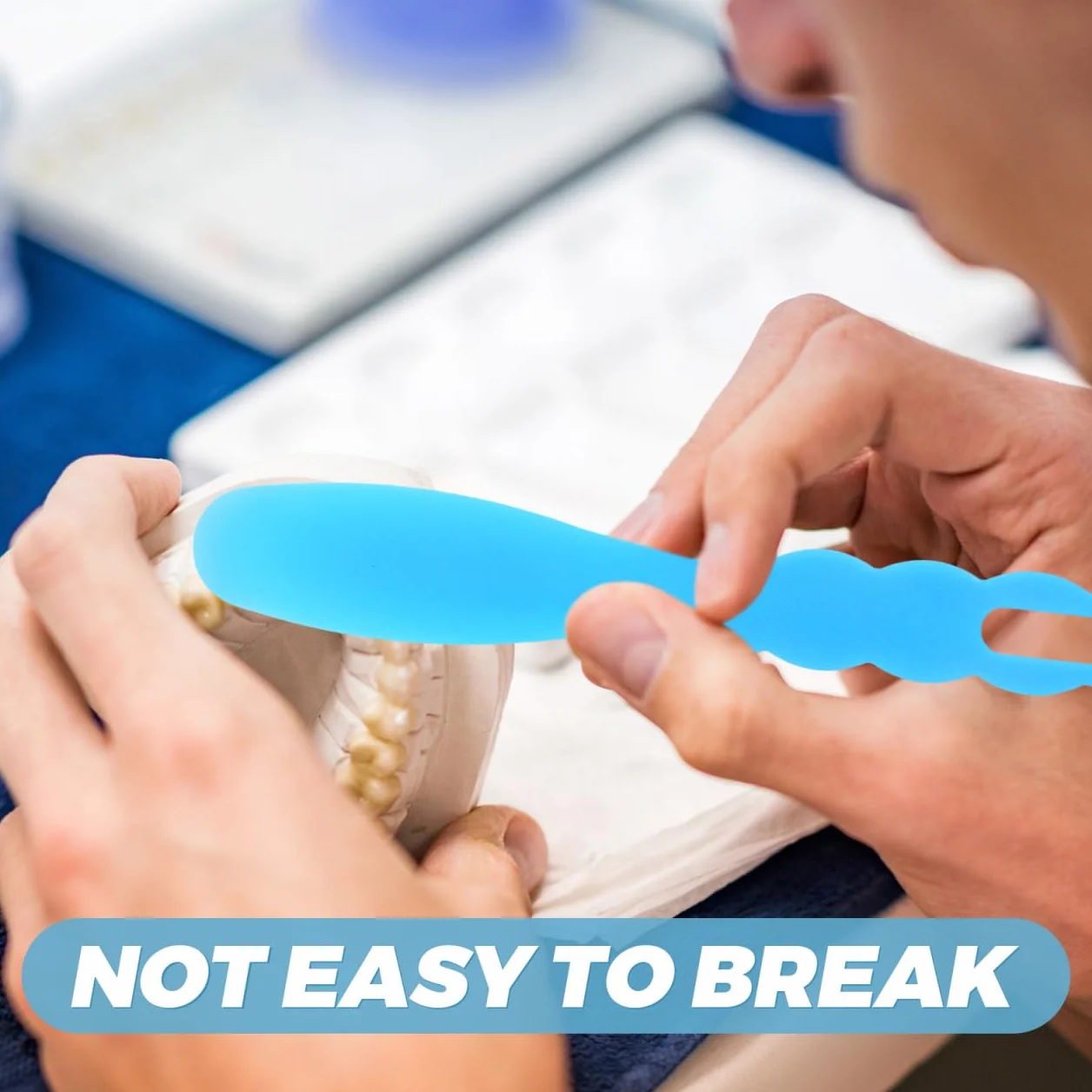 Supvox 4 espátulas dentales 19,5 cm resistentes al calor plástico herramientas dentales