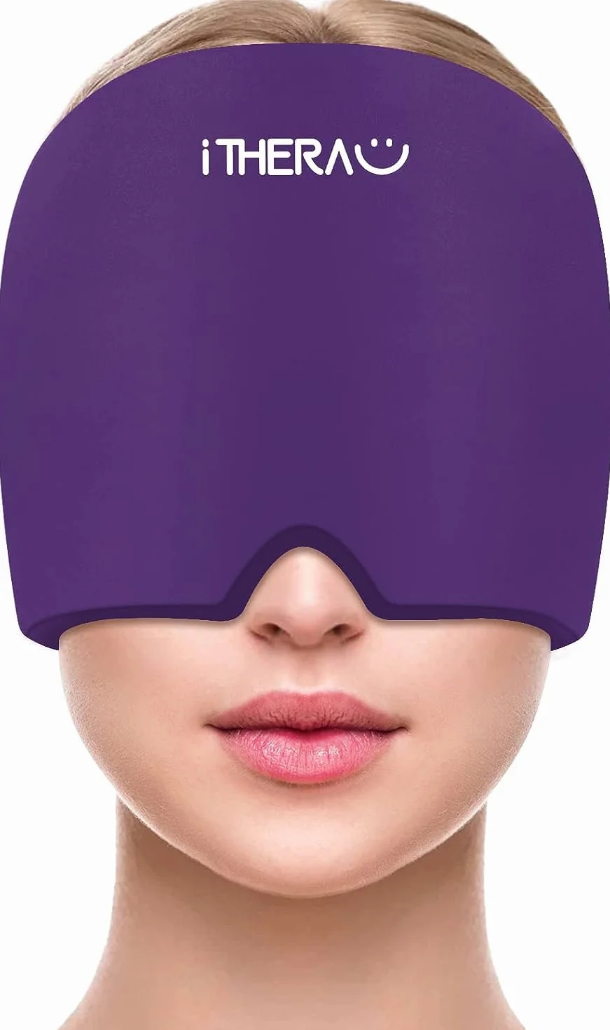 iTHERAU Gorro Migraña - Mascara Migraña - Gorro para Migrañas y Dolores de Cabeza - Gorro Frio para Migrañas Alivio Gorro - Gorro de Gel para Alivio de Dolor, Cefalea Neurológica, Estrés Relajante