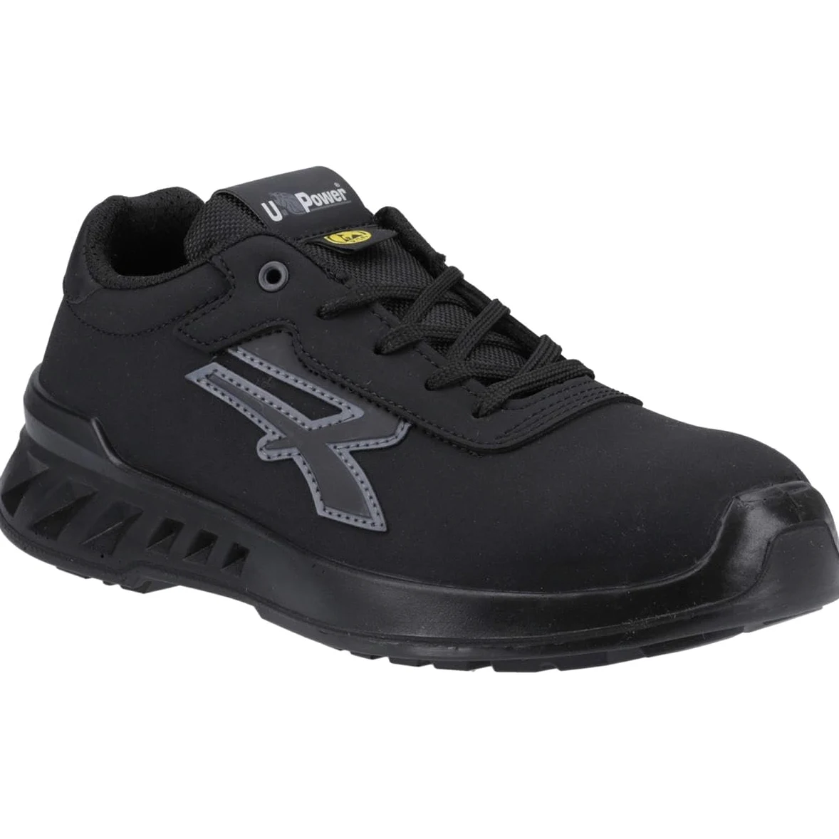 U-Power RV20134 RED LEVE Modelo THOMAS Zapatos de Trabajo de Seguridad, ESD S3 CI SRC, Negro