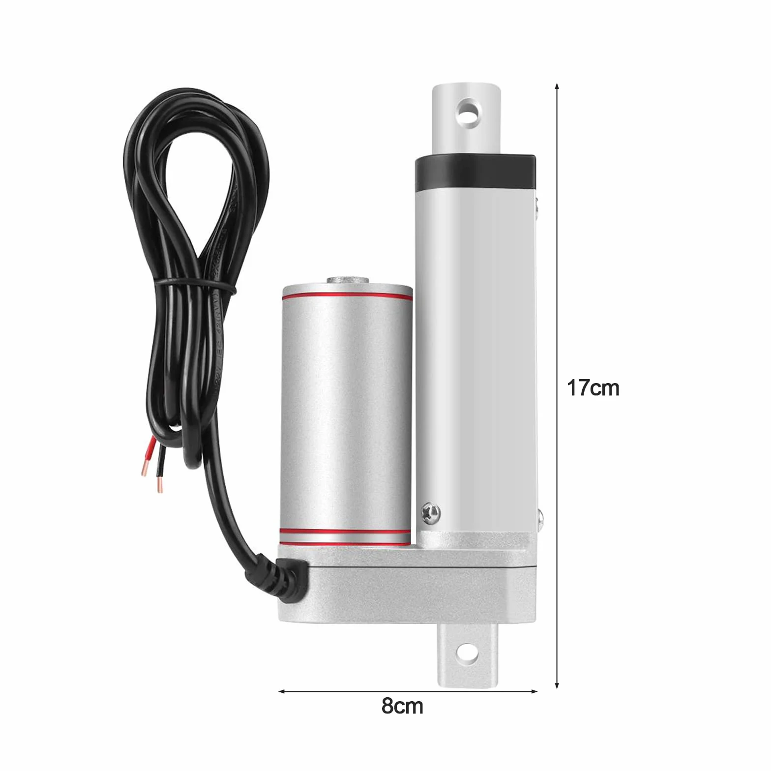 Actuador lineal 220V 50mm carrera 750N motor eléctrico CC resistente al agua alta carga