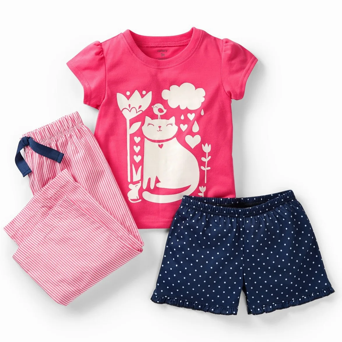 Carter's Juego de 3 piezas para niñas pequeñas