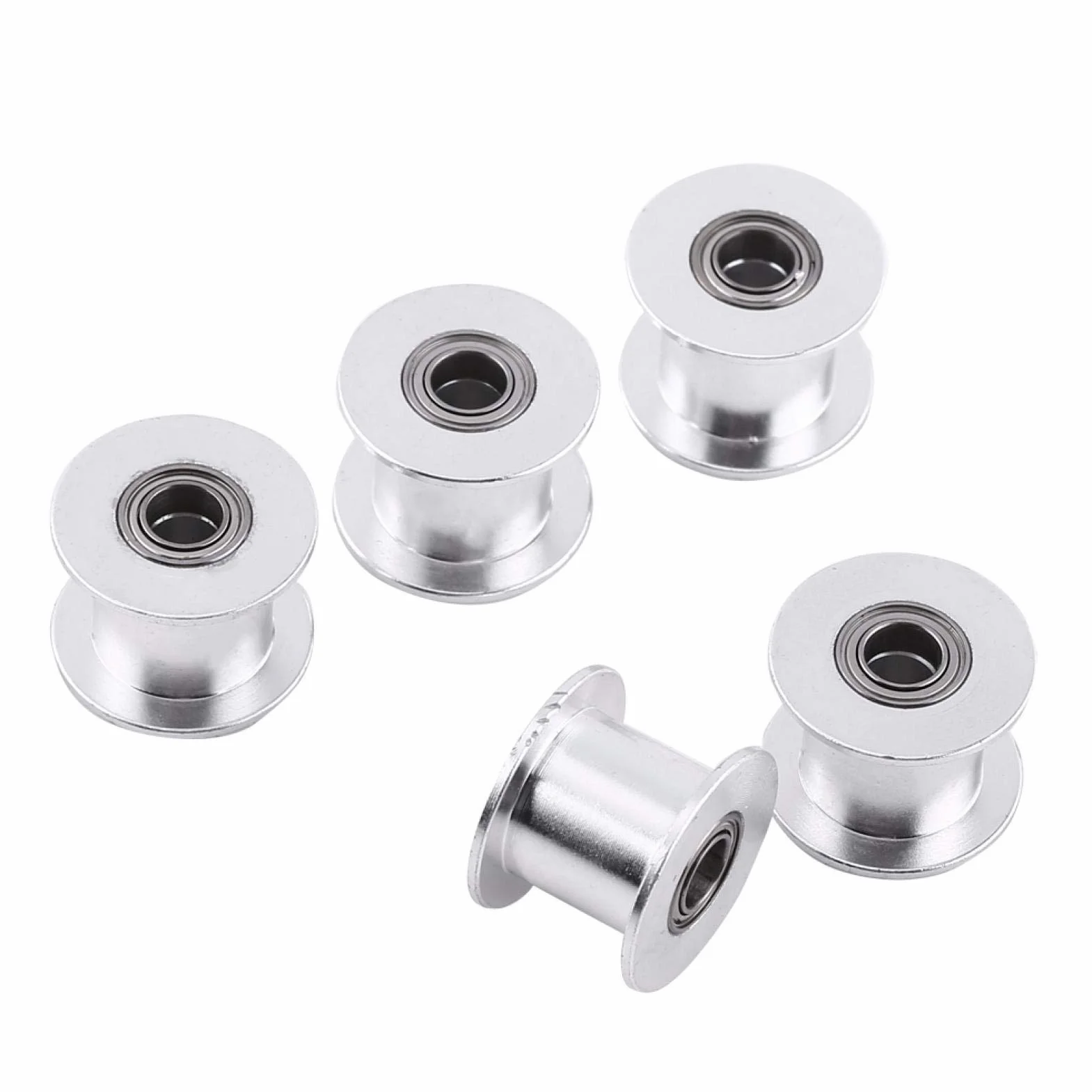Correa de Distribución GT2 20 Dientes Polea Loca 10mm Ancho 5mm Diámetro para Impresora 3D