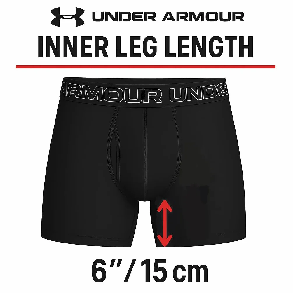 Under Armour Men's Performance Cotton 6" Boxer Briefs 3 Pack