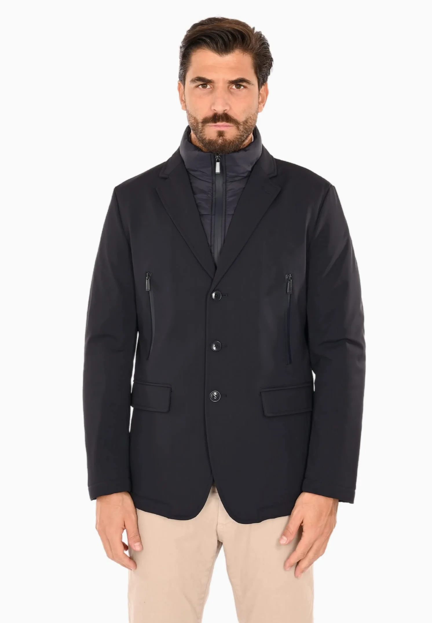 Ciabalù Chaqueta De Invierno Elegante Chaqueta Técnica Acolchada Con Arnés