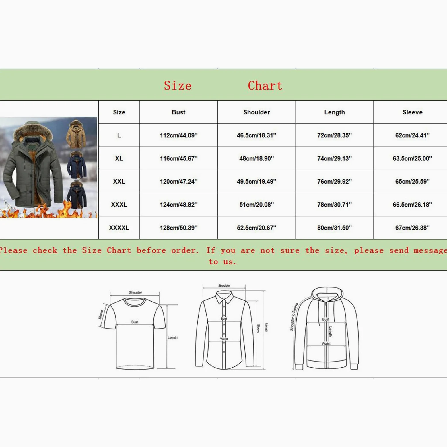 Chaqueta de invierno para hombre de forro polar, parka de invierno, chaqueta de esquí, abrigo de invierno con capucha de piel sintética, abrigo para exteriores, resistente al viento, chaqueta