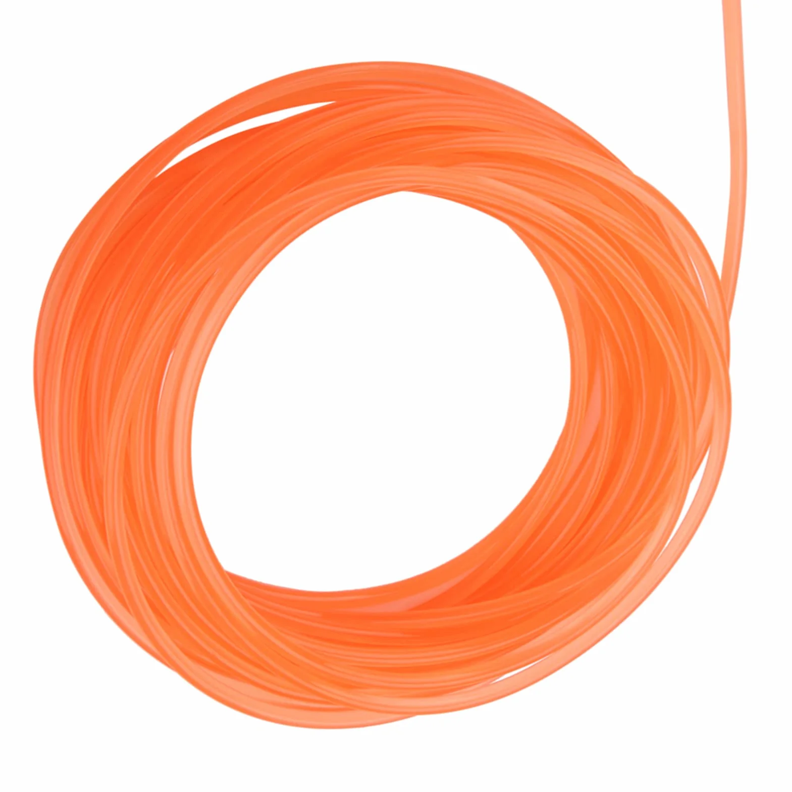 Correas redondas de uretano de alto rendimiento PU 5mm 10m para transmisión naranja