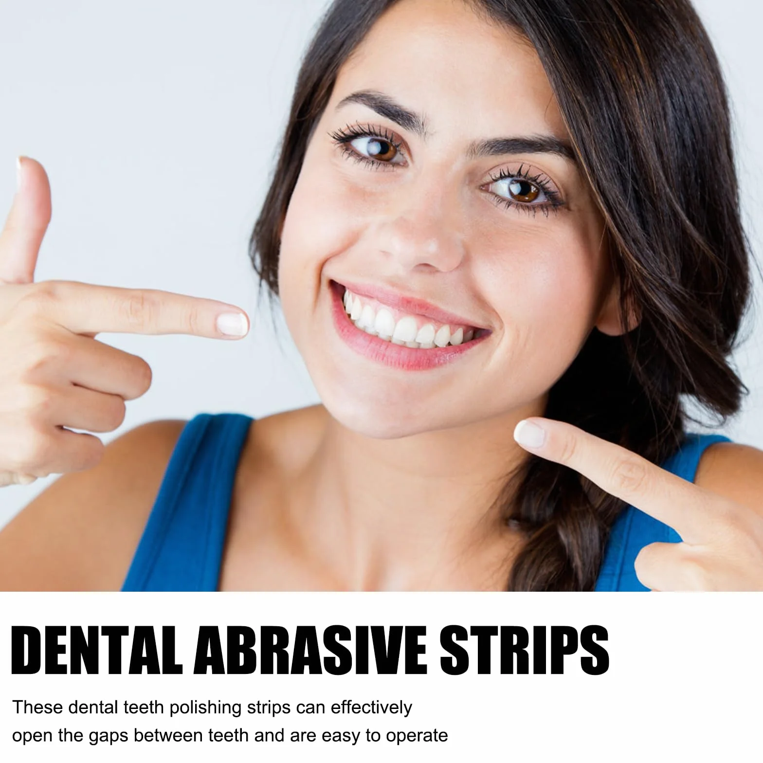 Papel De Lija Dental Tiras De Lijado Dental Tira De Pulido Dental Dientes Abrasivos 5 Pcs