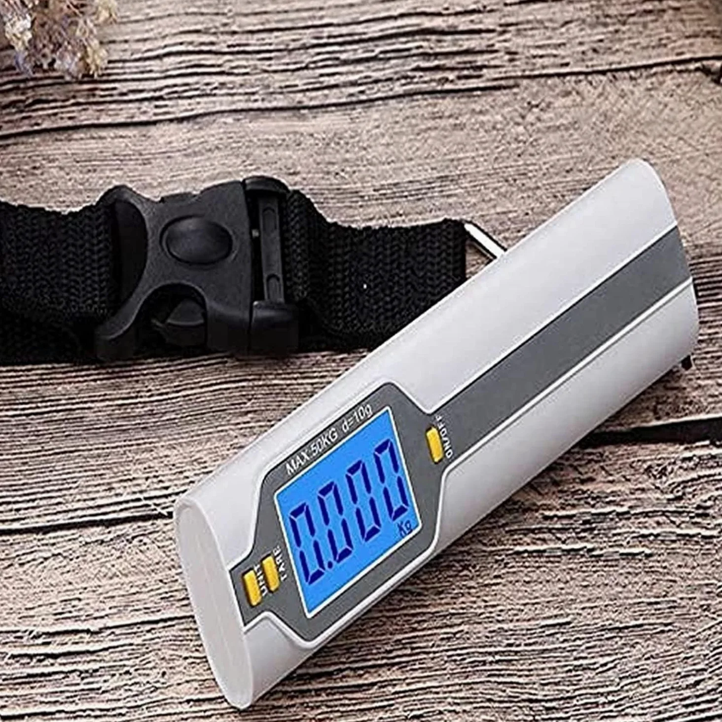 Báscula for Equipaje, báscula for Equipaje de 110 lb/50 kg con Pantalla LCD retroiluminada, báscula portátil for Equipaje, báscula Digital for Equipaje de Viaje.