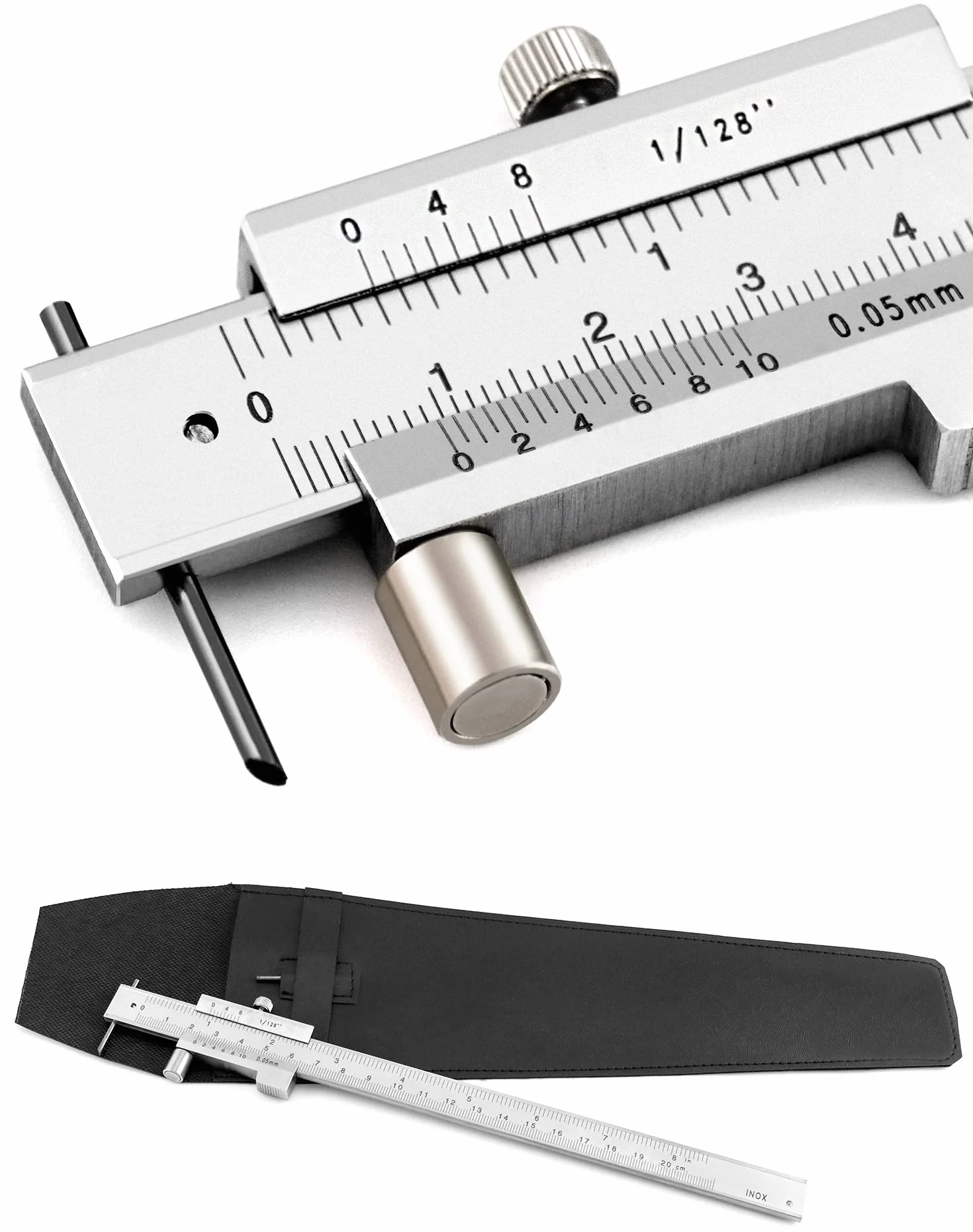Calibrador Vernier 0-20 cm Acero Inoxidable Herramientas de Marcado