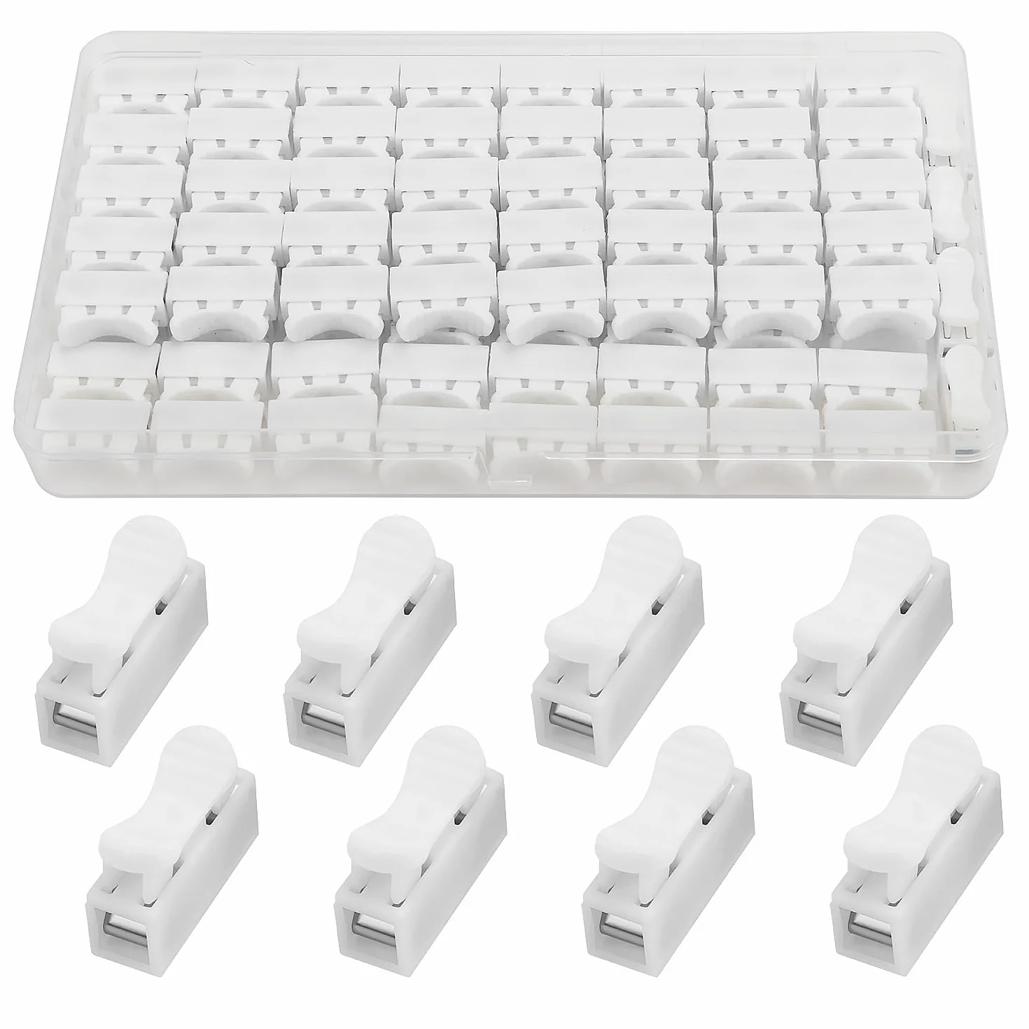 Conector Rápido de Resorte CH1 para Tiras de Luz LED, 100 Piezas