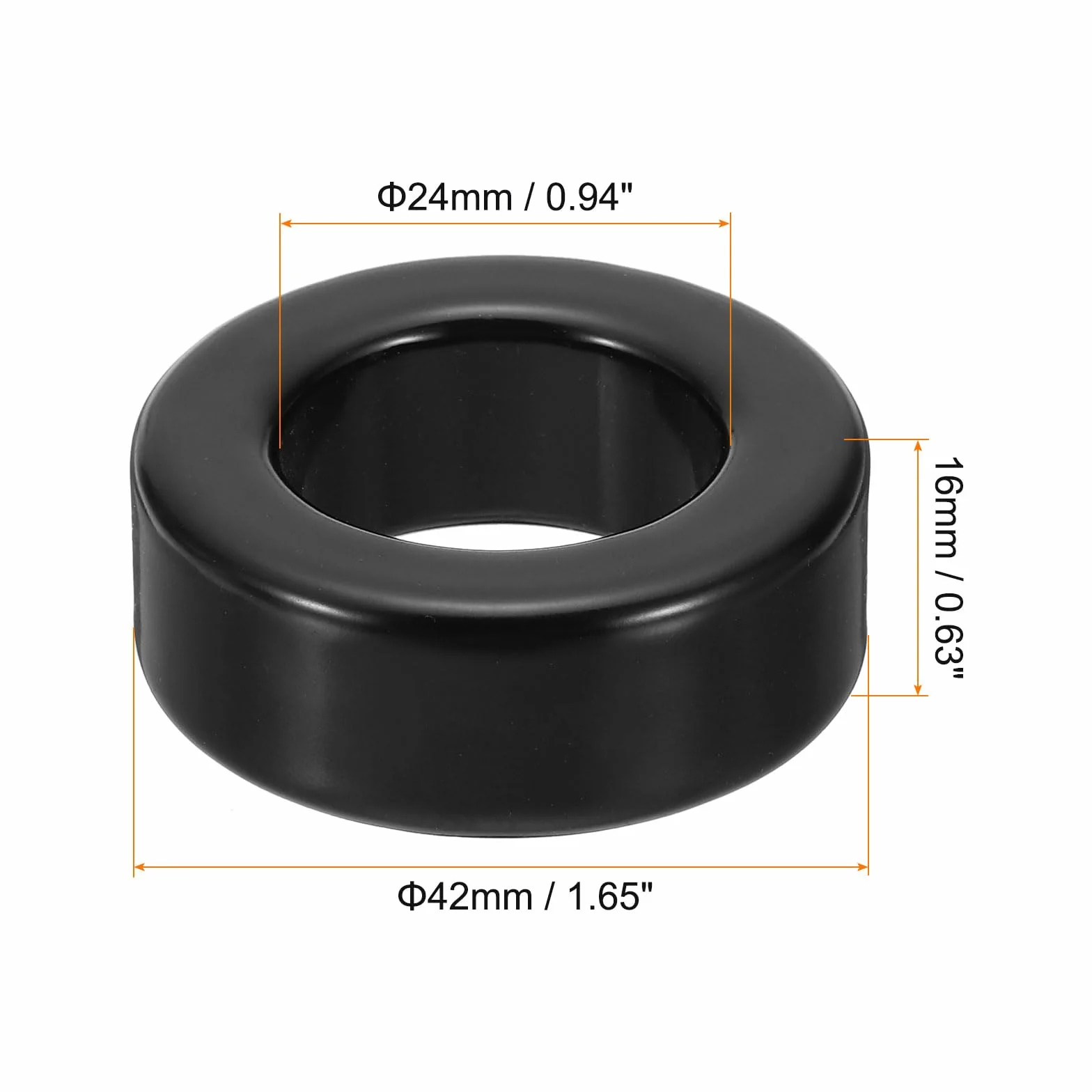 Toroide Núcleo Ferrita 24x42x16mm Anillo Potencia Toroidal Transformador Estrangulamiento Señal