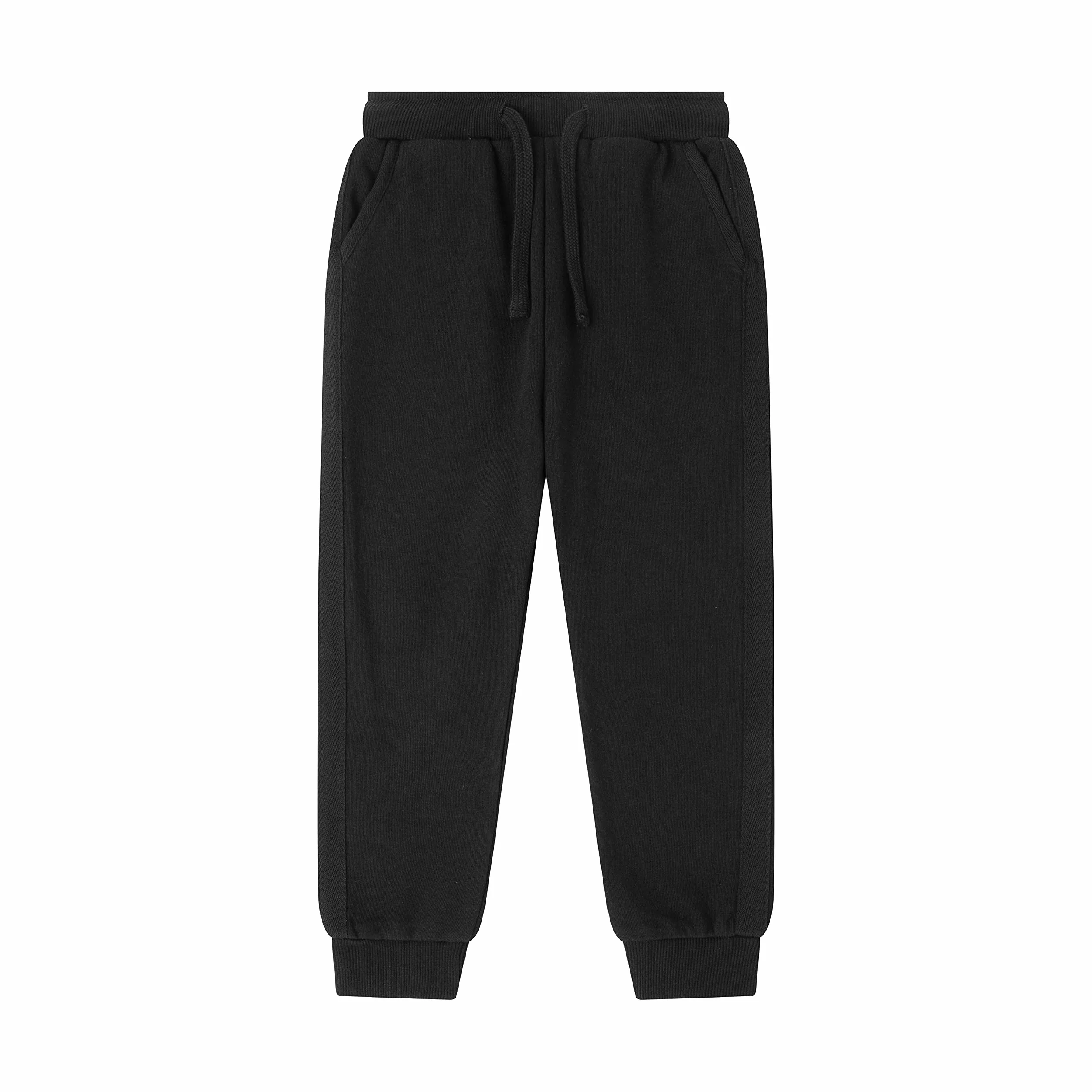 Pantalón Deportivo Niño Algodón Chándal Rizo Pantalones Largos Jogging Térmico Elástico Suave Cómodo Resistente Invierno Colección Escolar Casual Tallas 4 5 6 7 8 10 12 14 Años