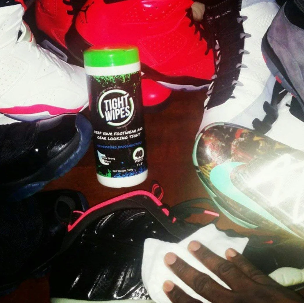 TightWipes prehumedecidas Sneaker limpiador toallitas (40 toallitas)