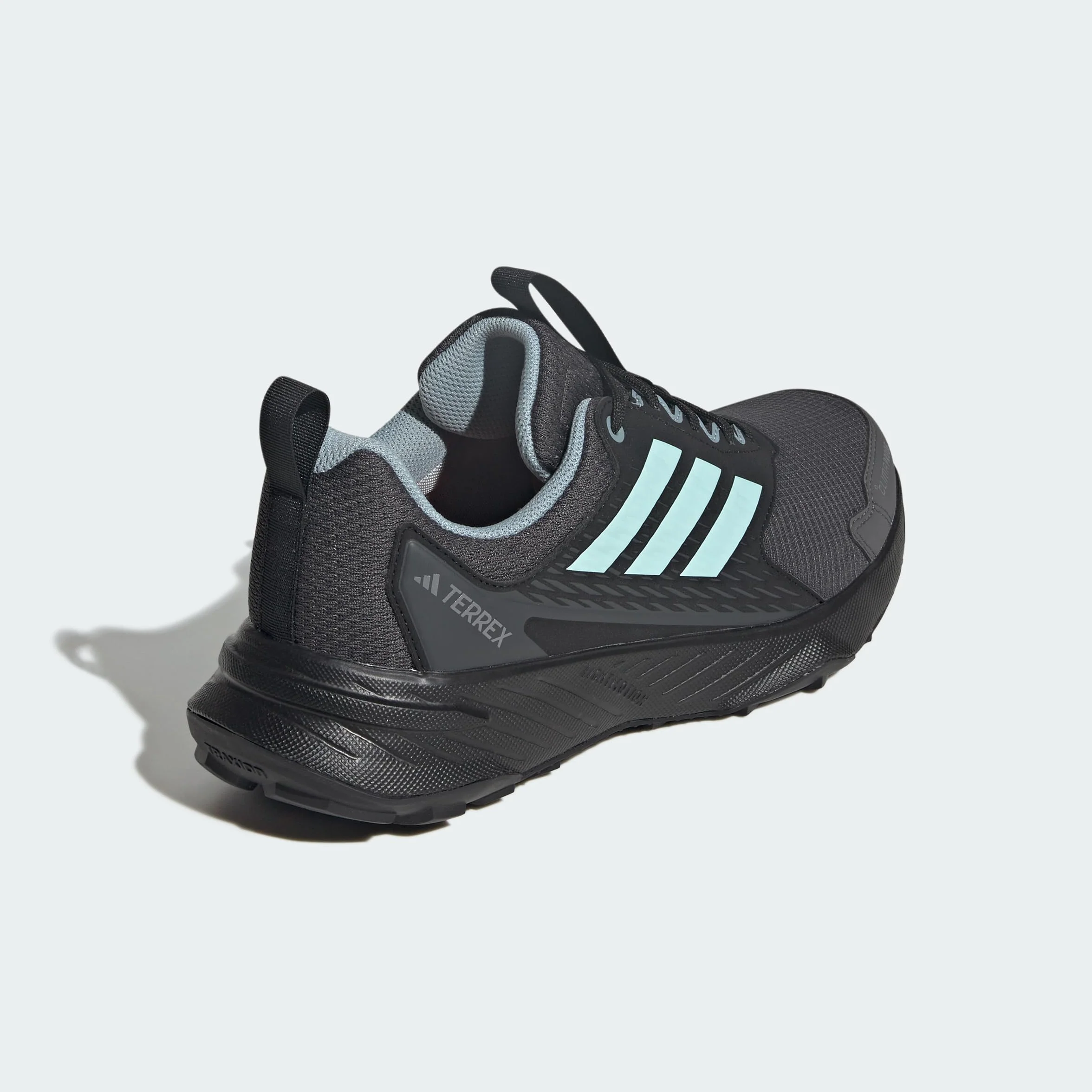 adidas Mujer Terrex Tracefinder 2 Climaproof Trail Running Shoes, Carbon/Semi Flash Aqua/Grey Six, 36 EU